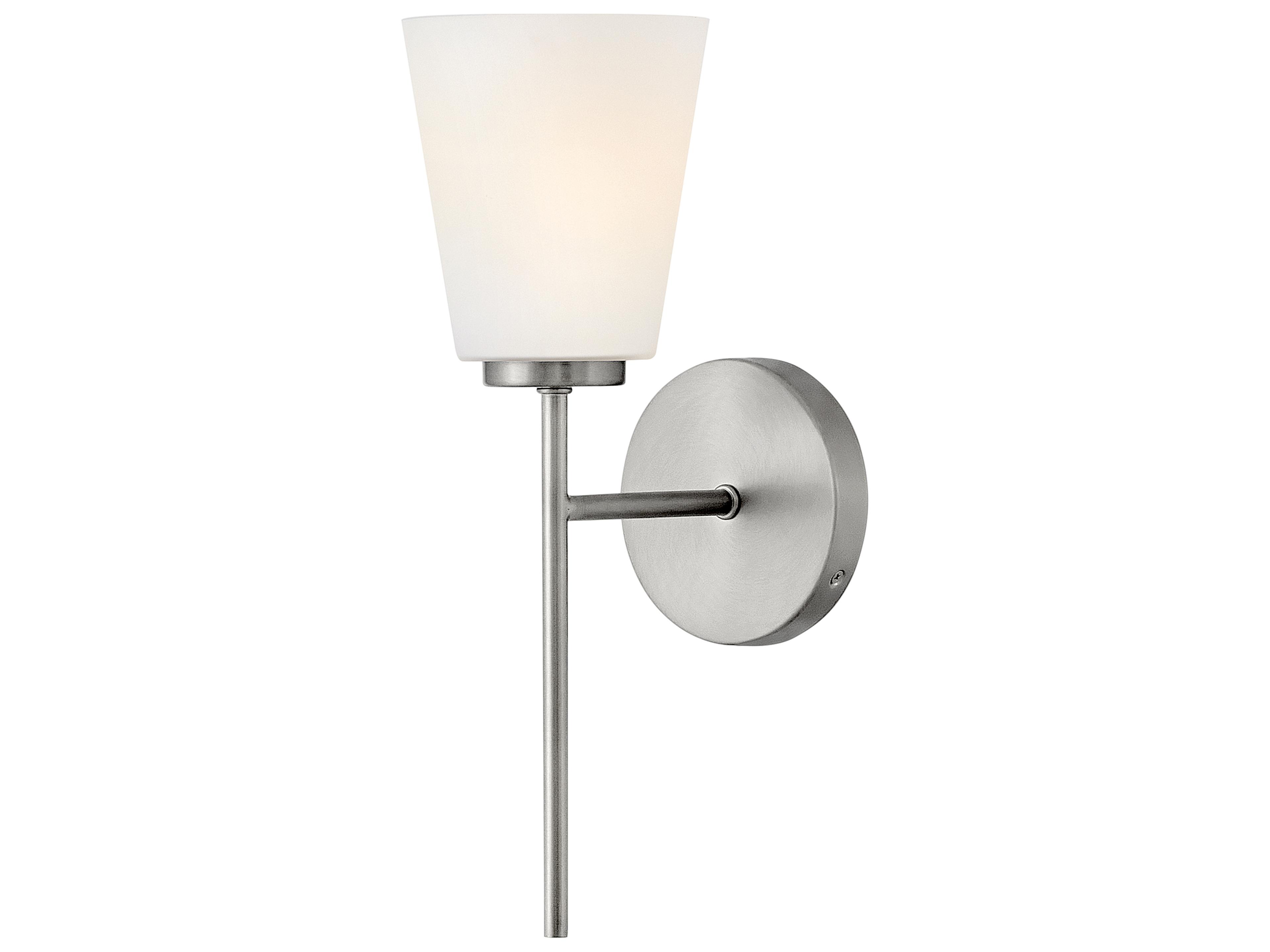 Bri 1-Light Brushed Nickel Wall Sconce