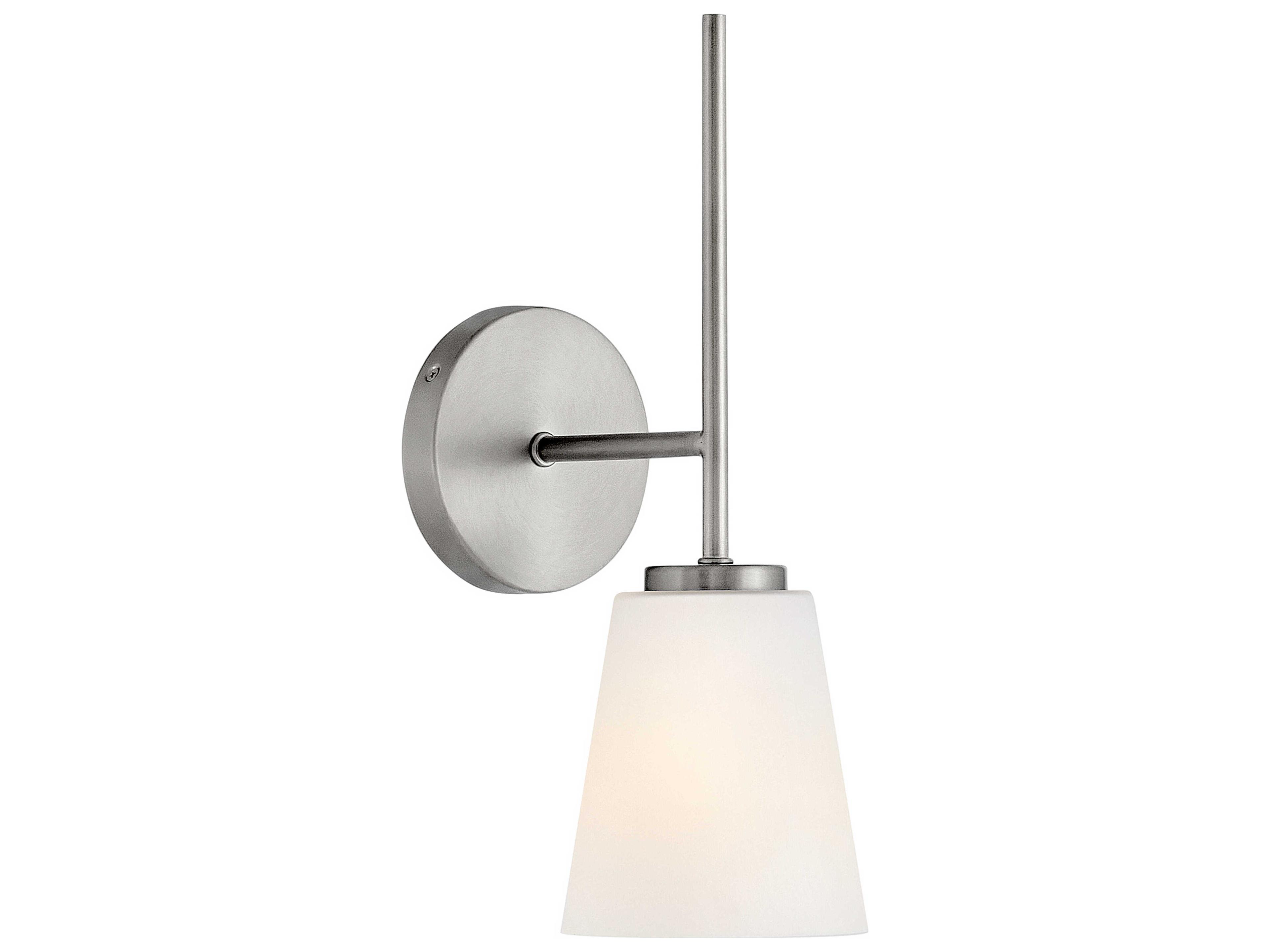 Lark Living Bri 1-Light Brushed Nickel Wall Sconce