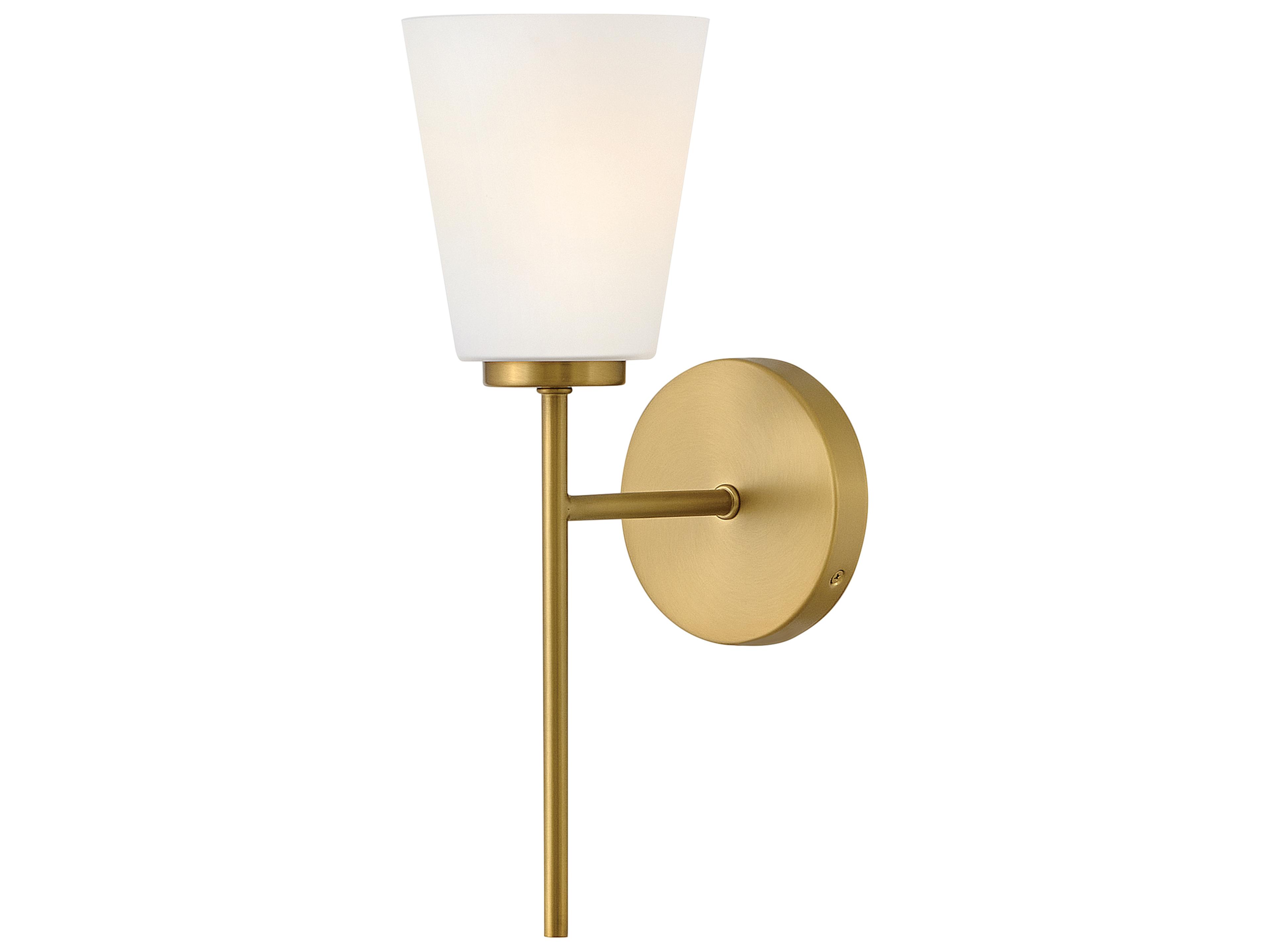 Lark Living Bri 1-Light Lacquered Brass Wall Sconce
