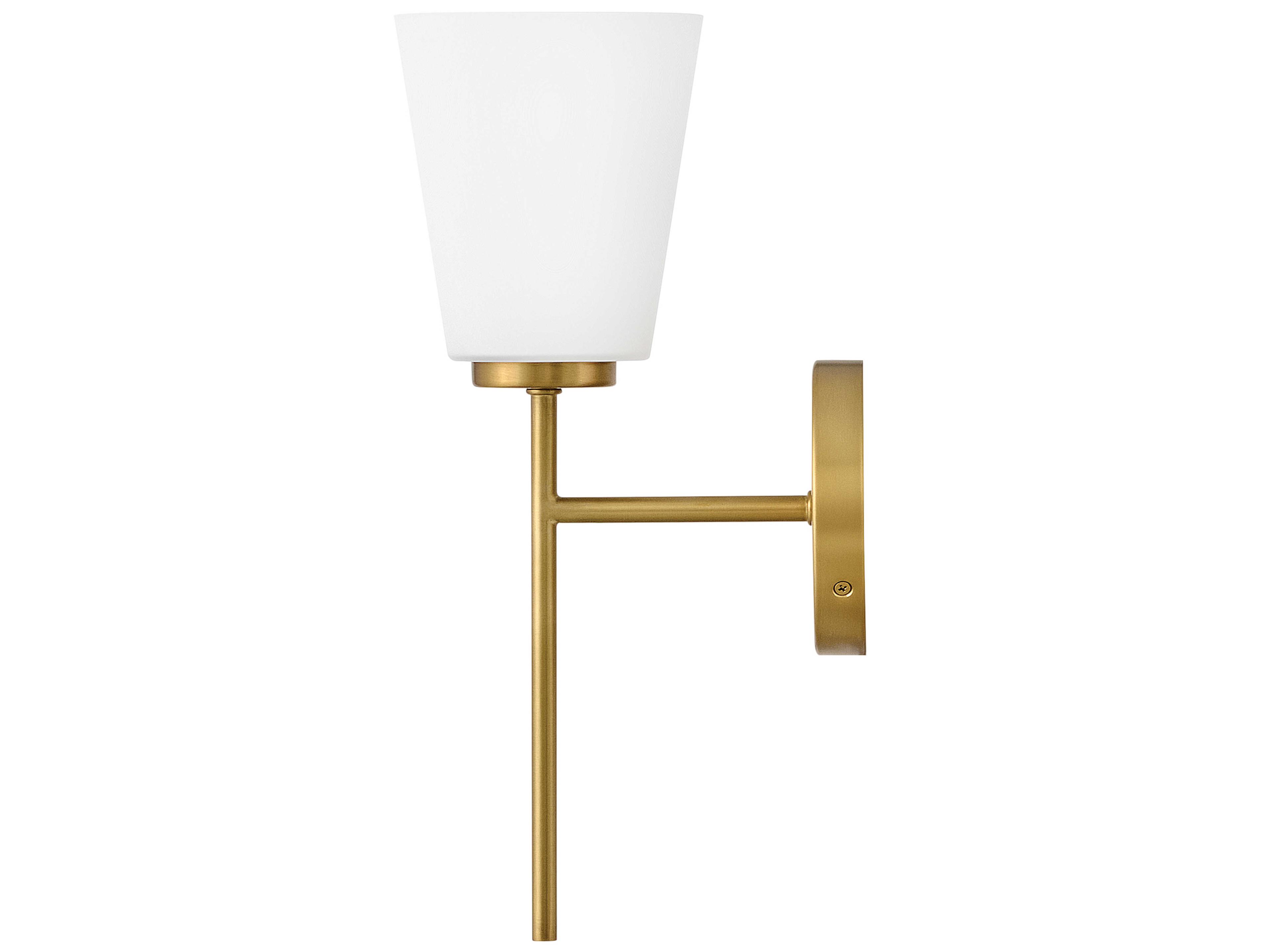 Lark Living Bri 1-Light Lacquered Brass Wall Sconce