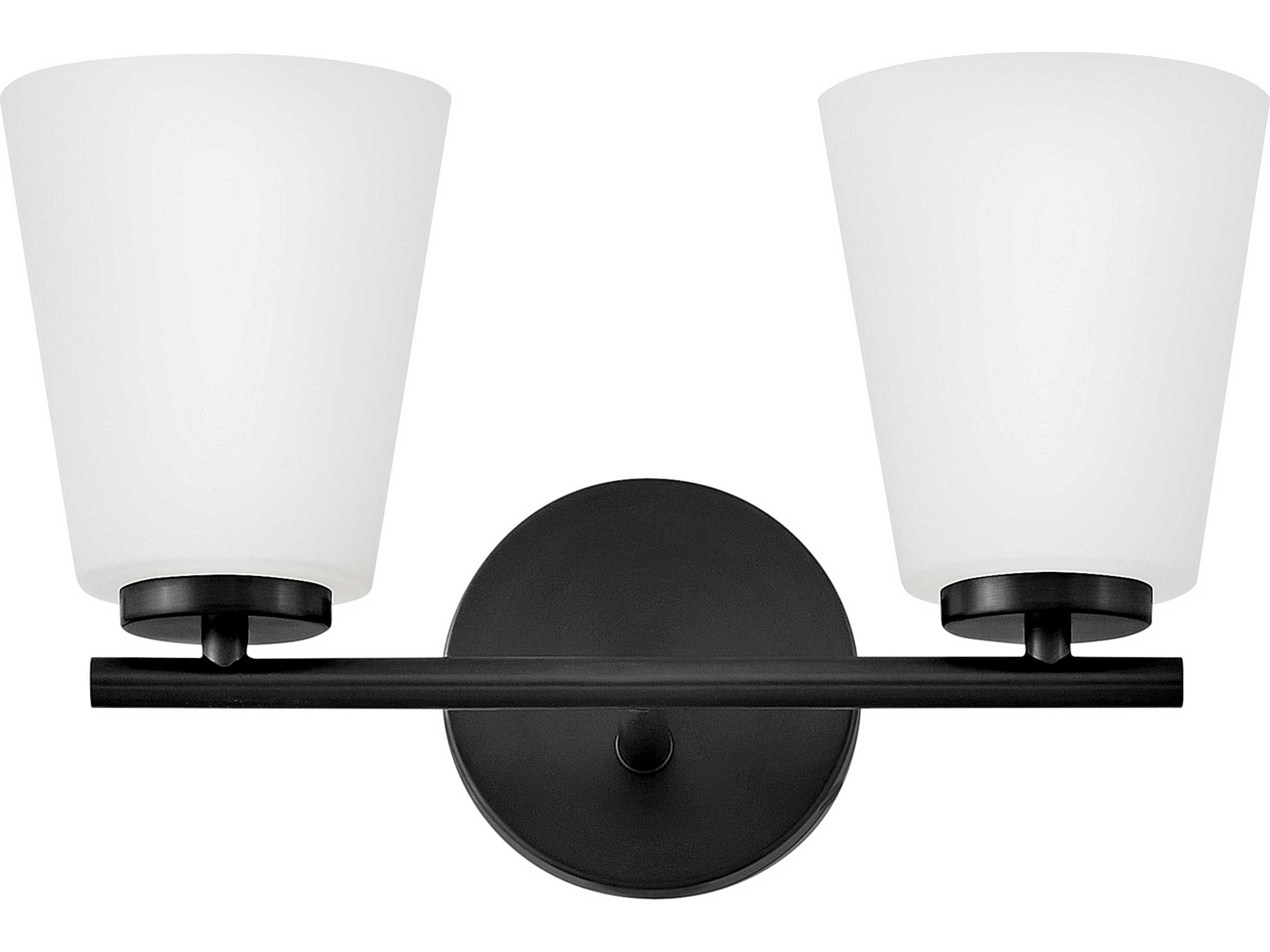 Lark Living Bri 2-Light Black Vanity Light