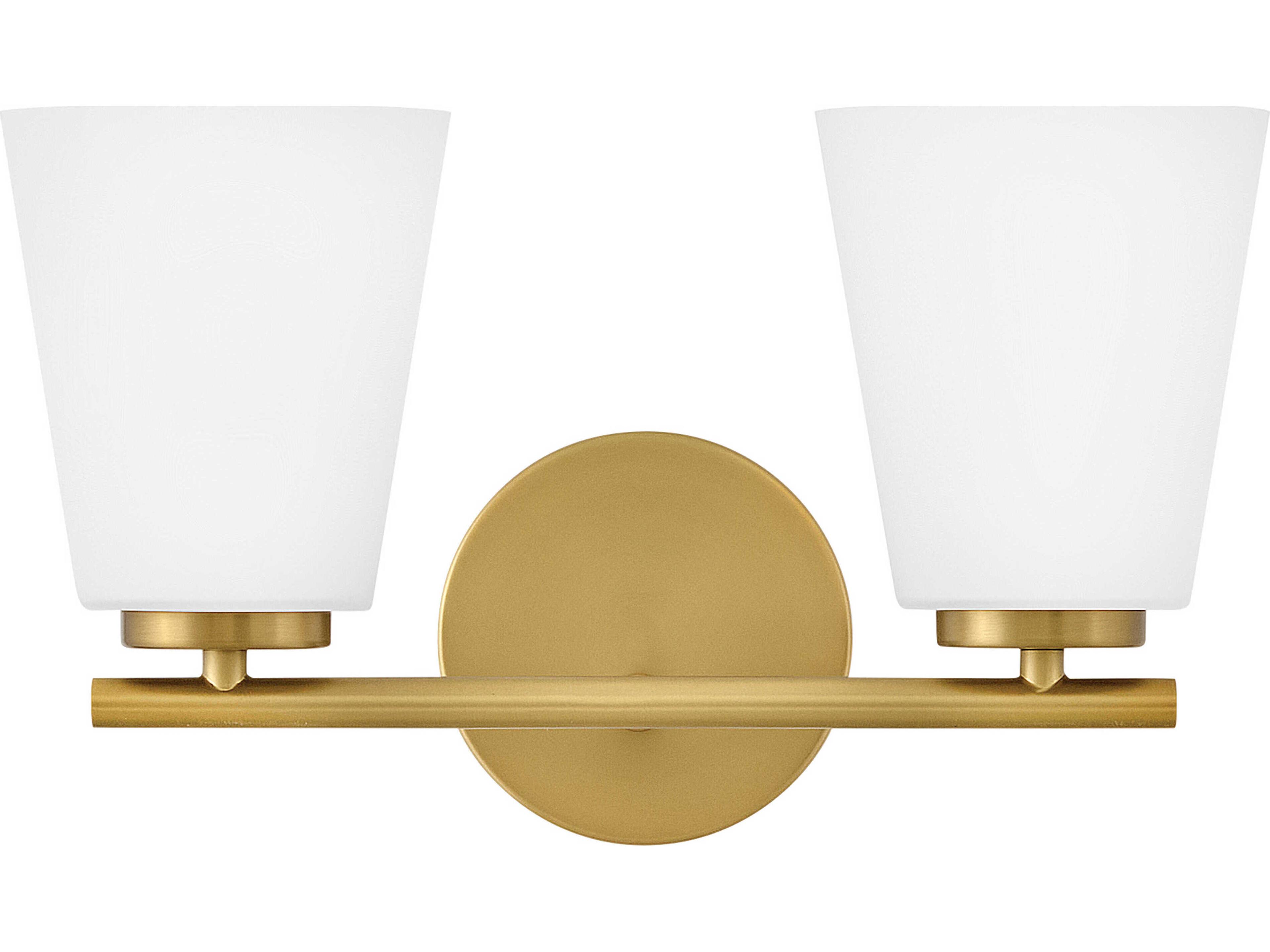 Lark Living Bri 2-Light Lacquered Brass Vanity Light