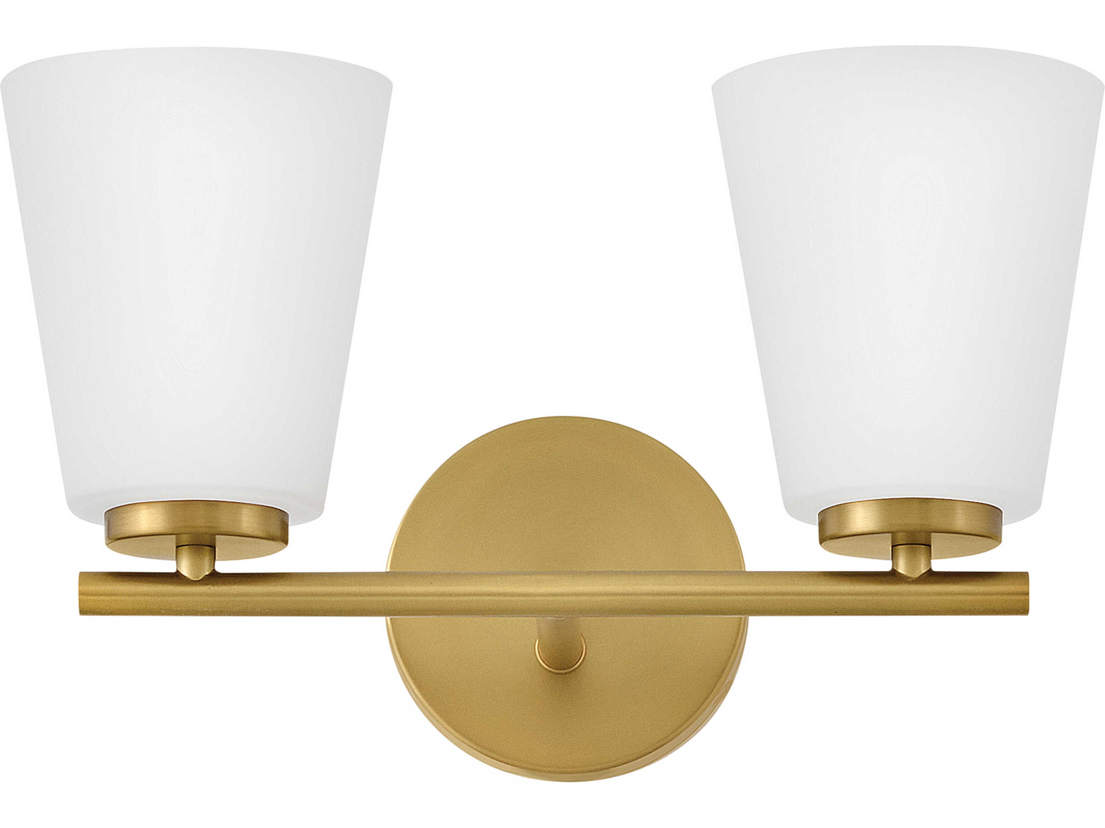 Lark Living Bri 2-Light Lacquered Brass Vanity Light