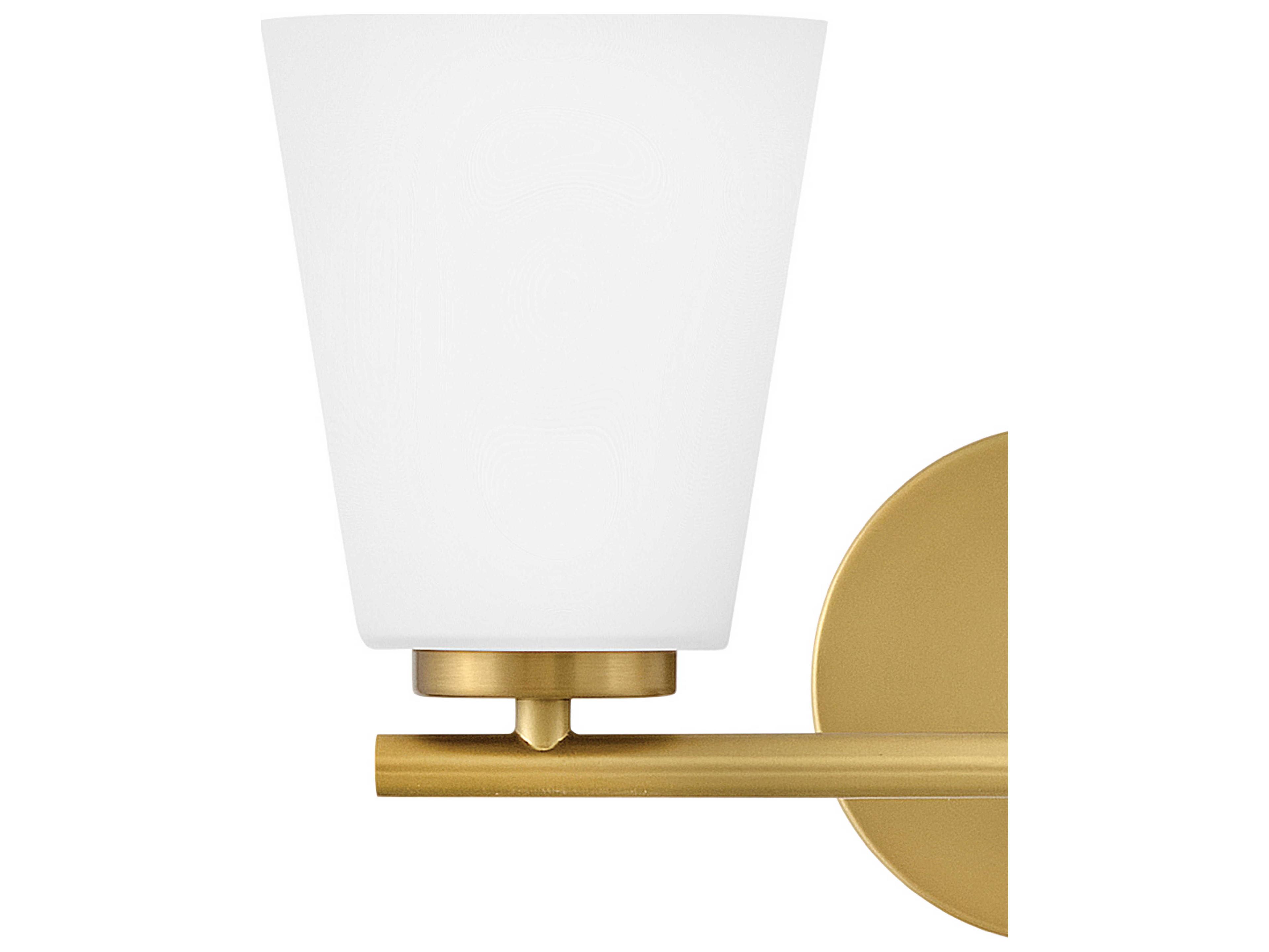 Lark Living Bri 2-Light Lacquered Brass Vanity Light