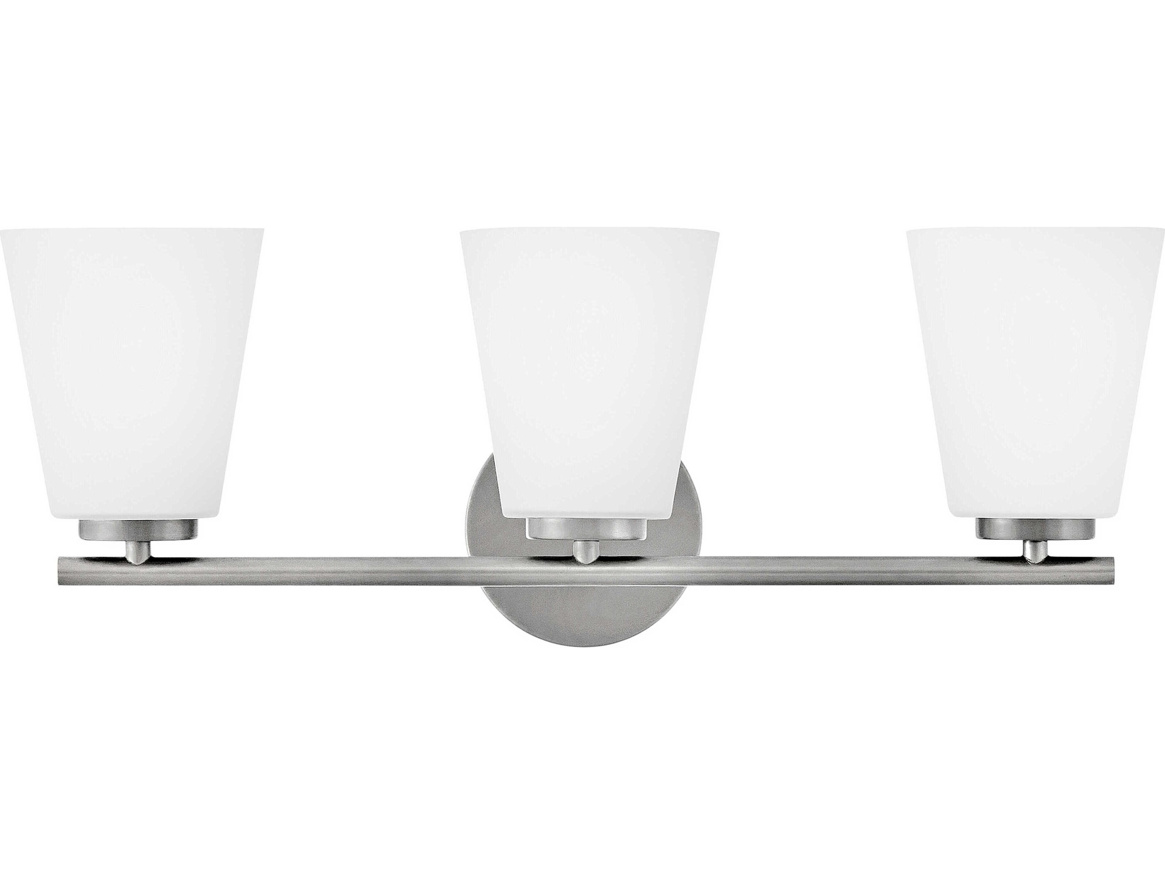 Lark Living Bri 3-Light Brushed Nickel Vanity Light