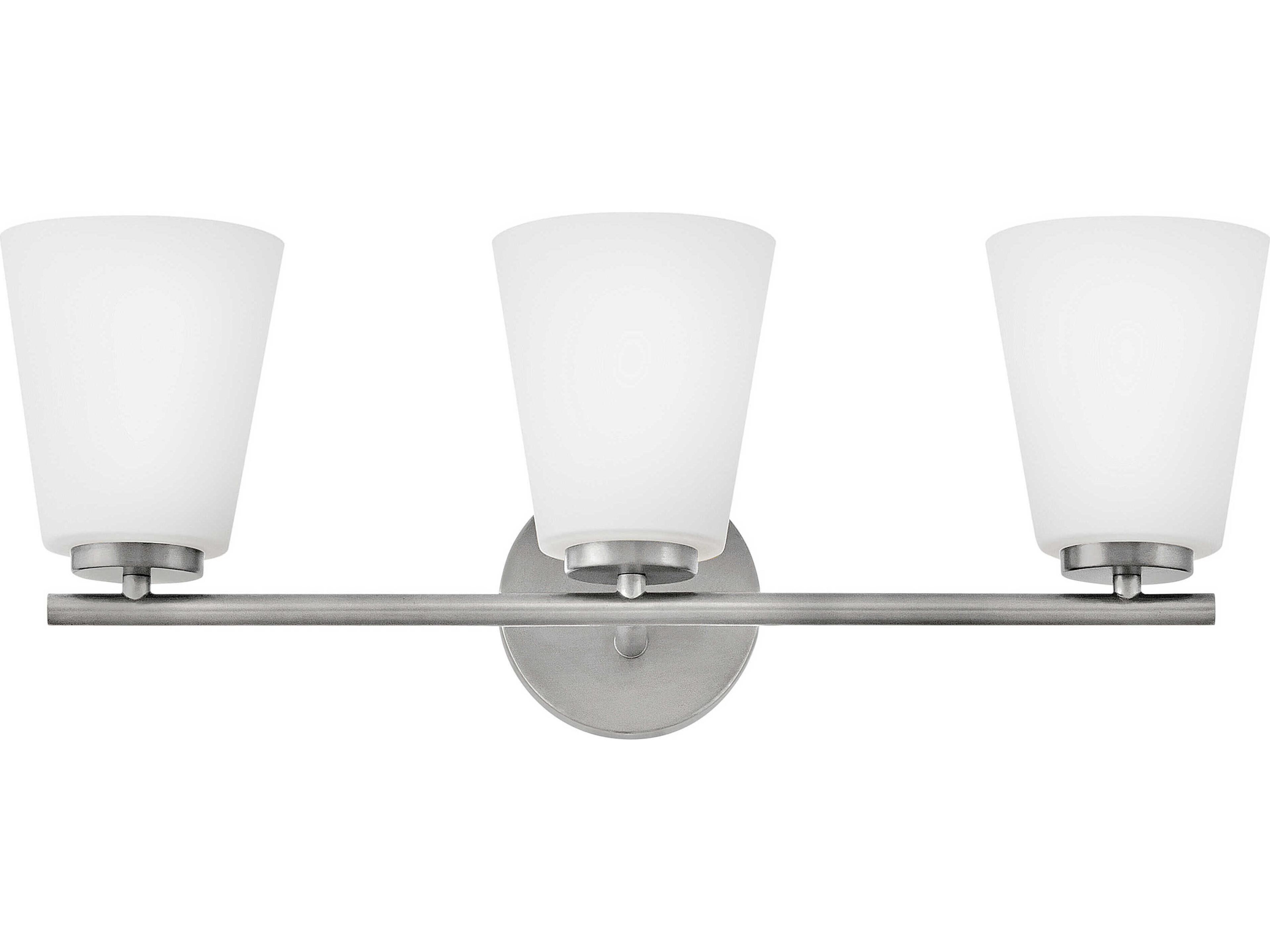 Lark Living Bri 3-Light Brushed Nickel Vanity Light