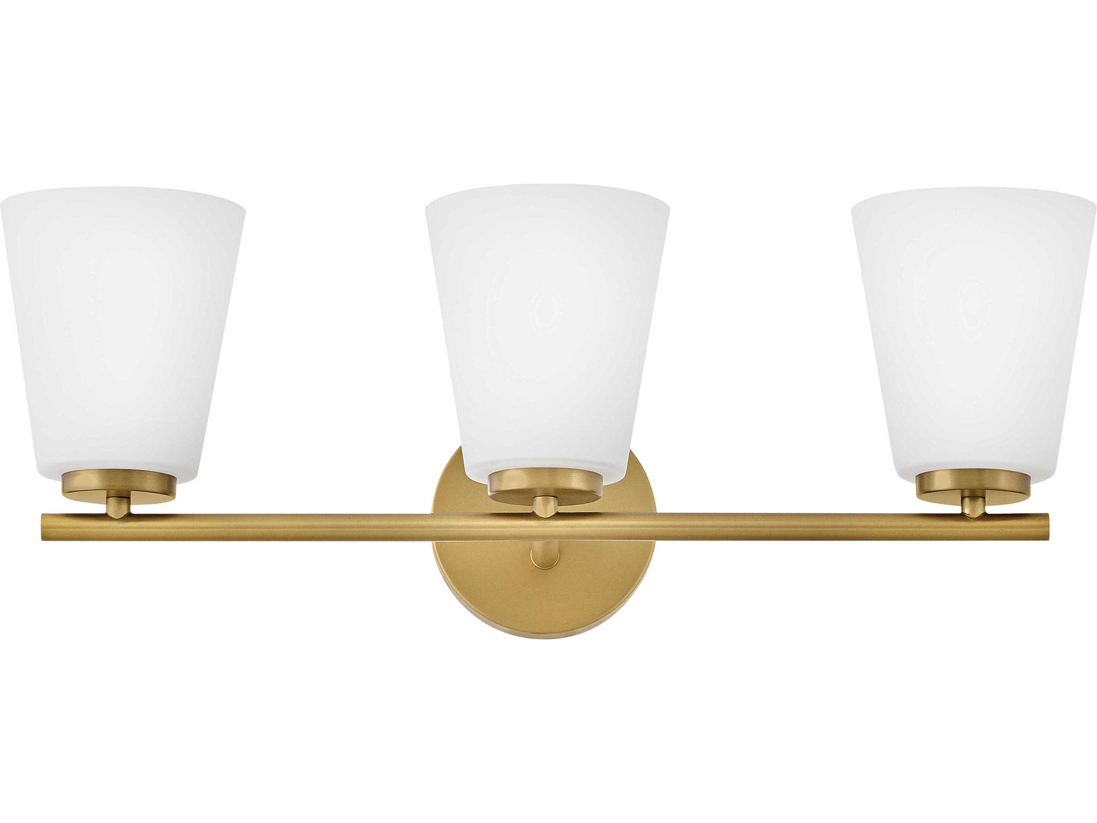 Lark Living Bri 3-Light Lacquered Brass Vanity Light