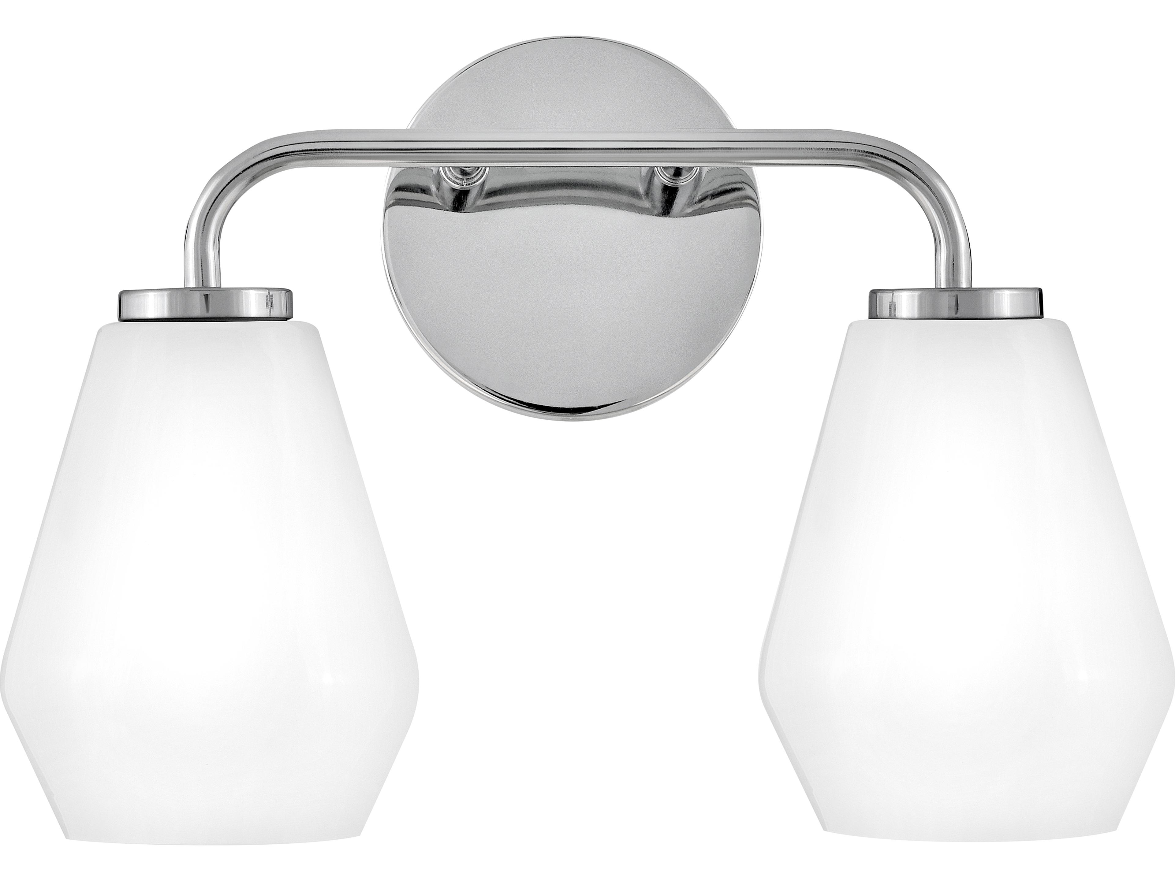 Gio 2-Light Chrome Vanity Light