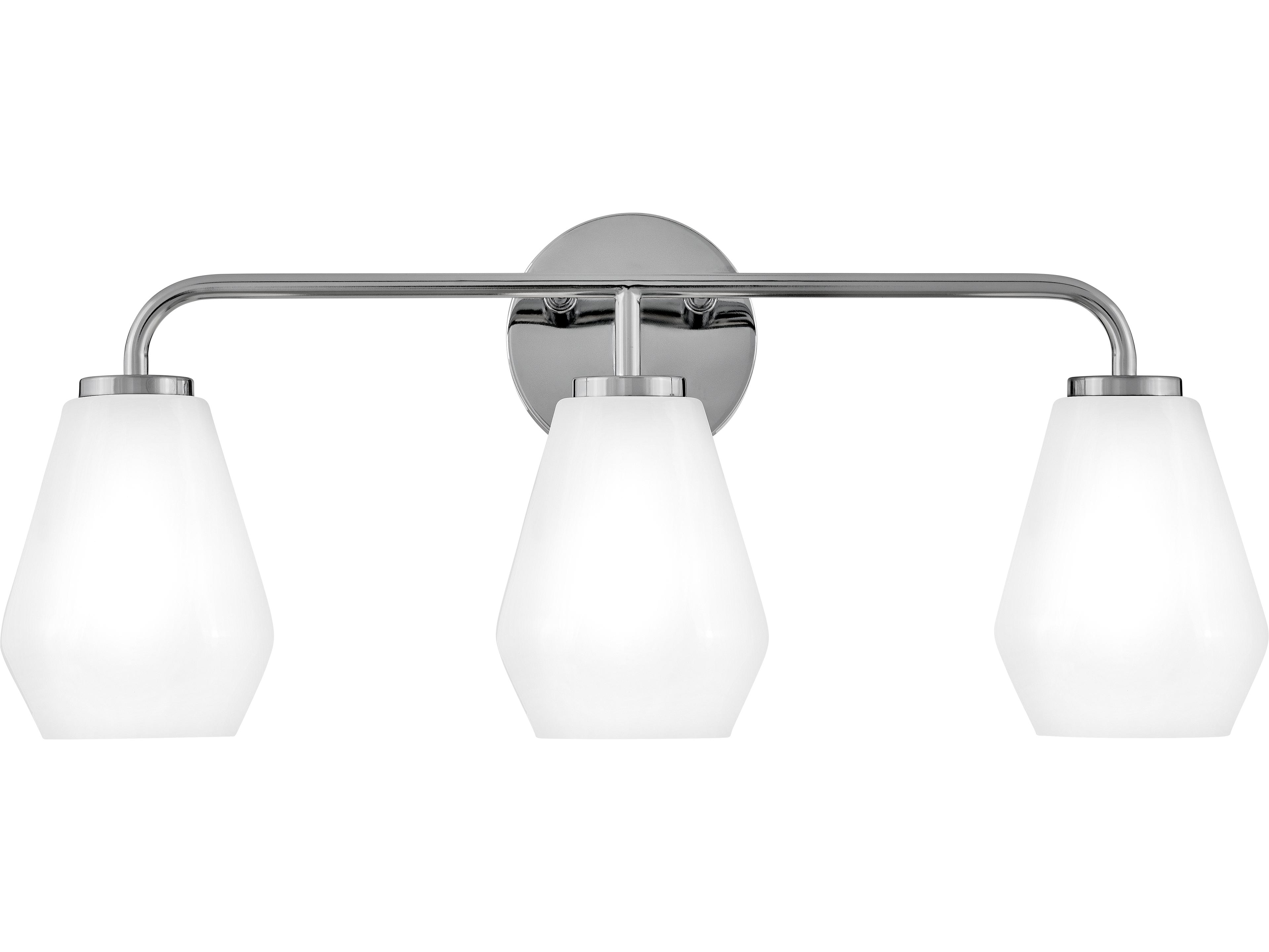 Gio 3-Light Chrome Vanity Light