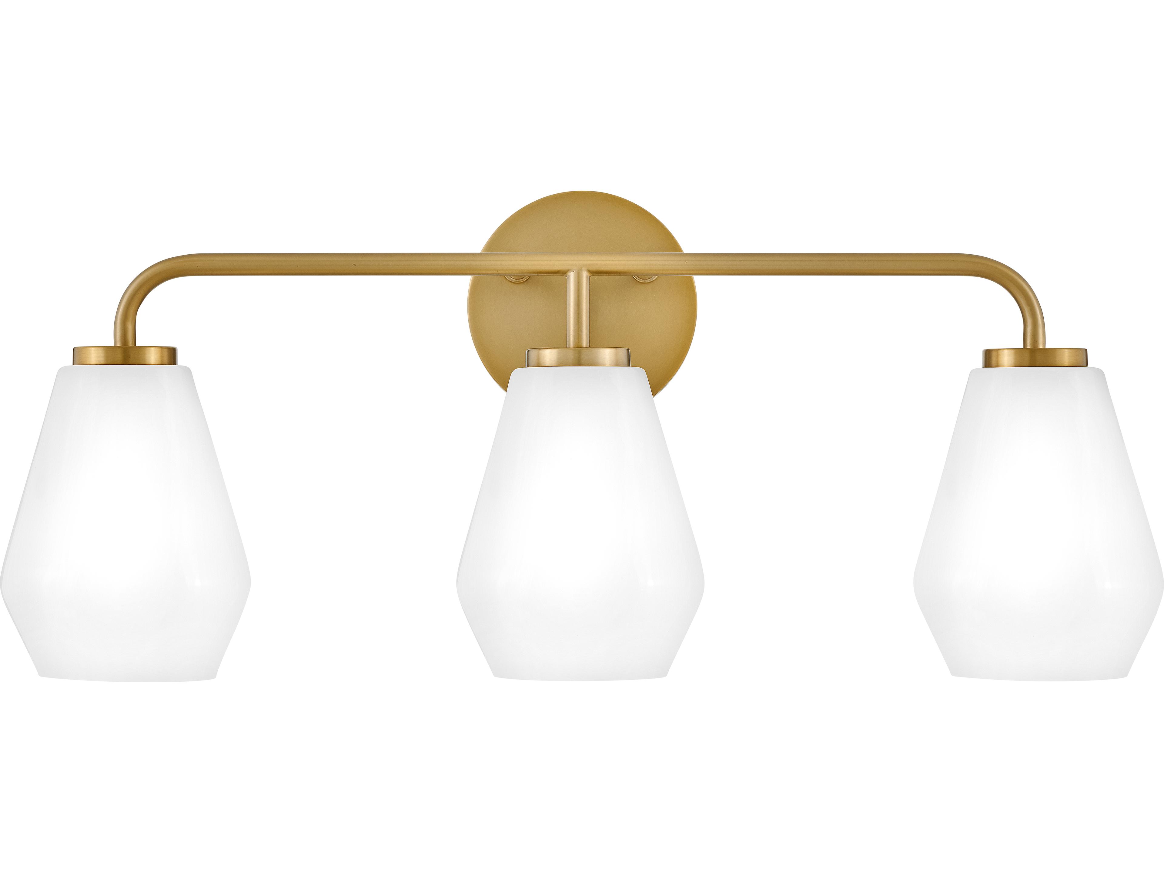 Gio 3-Light Lacquered Brass Vanity Light