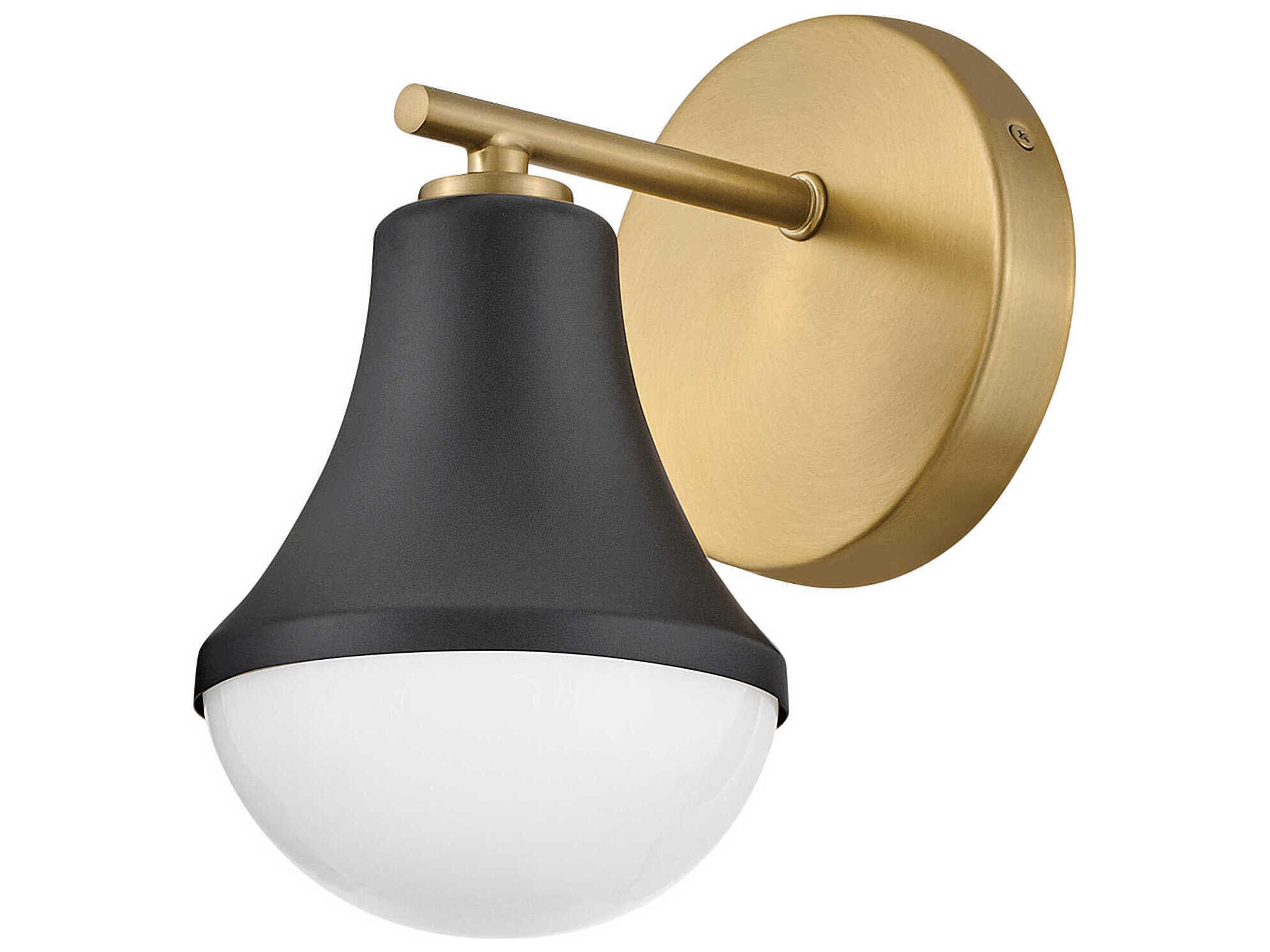 Lark Living Haddie 1-Light Black Lacquered Brass Vanity Light