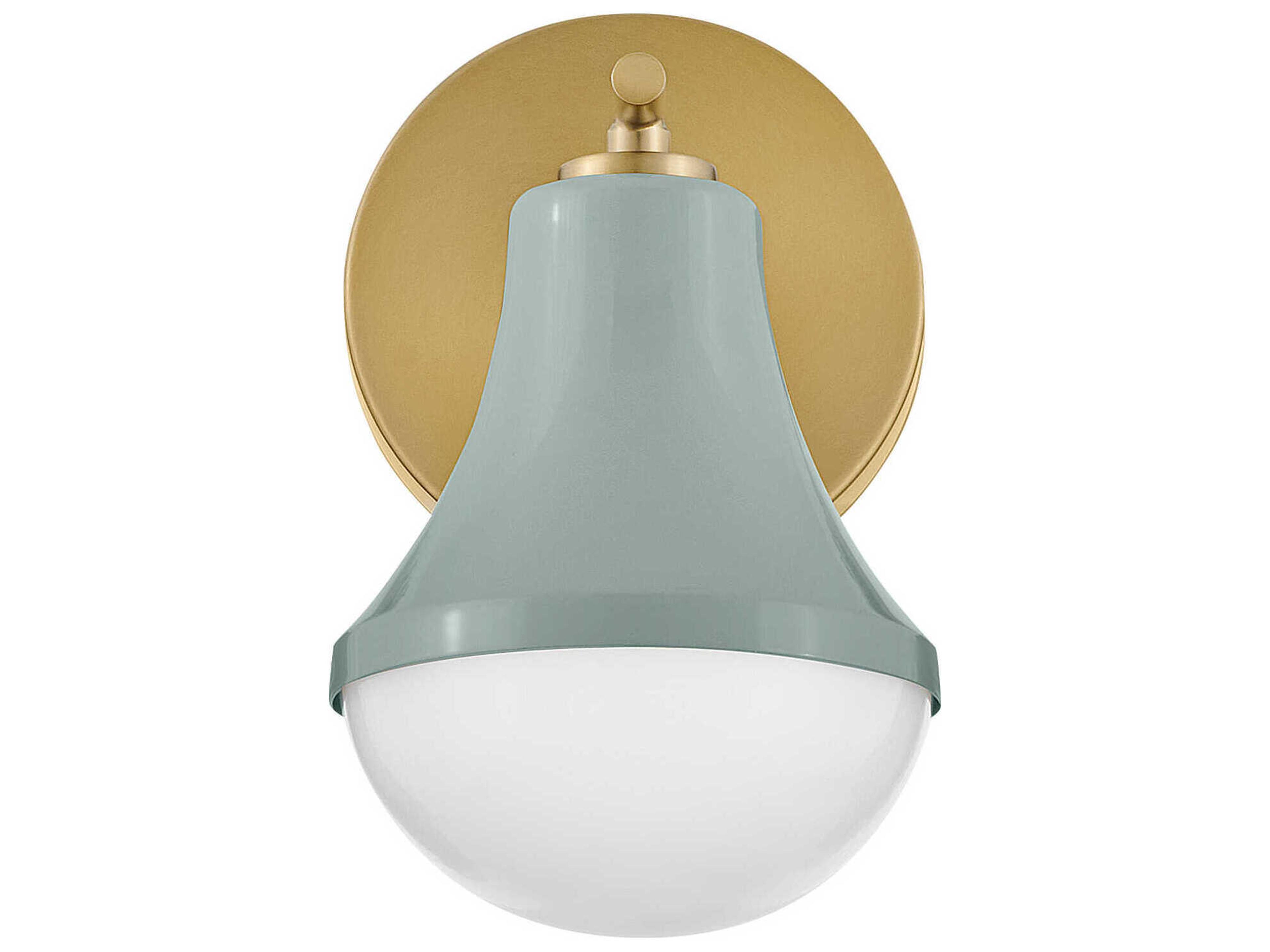 Lark Living Haddie 1-Light Seafoam Lacquered Brass Green Vanity Light