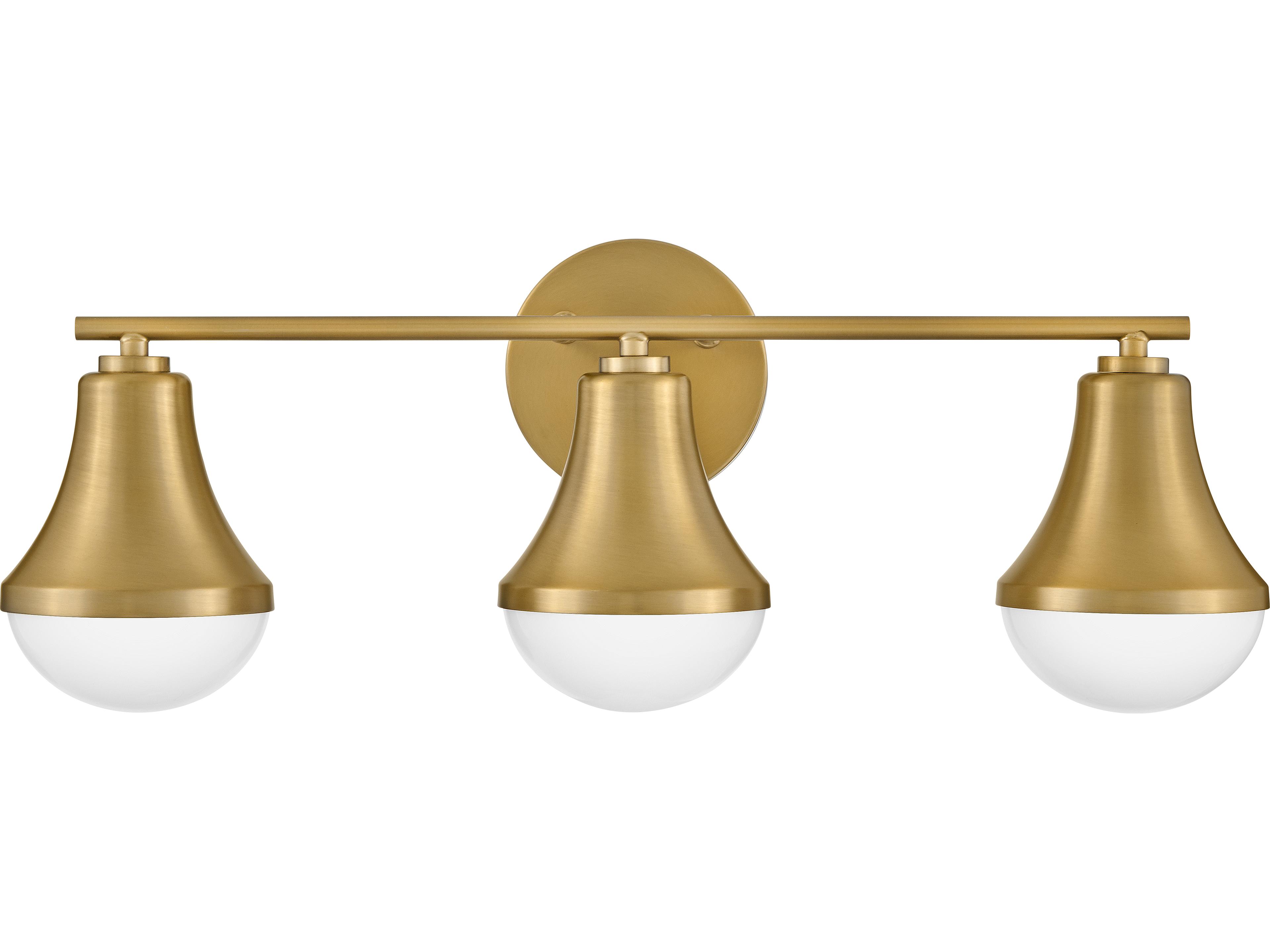 Haddie 3-Light Lacquered Brass Vanity Light