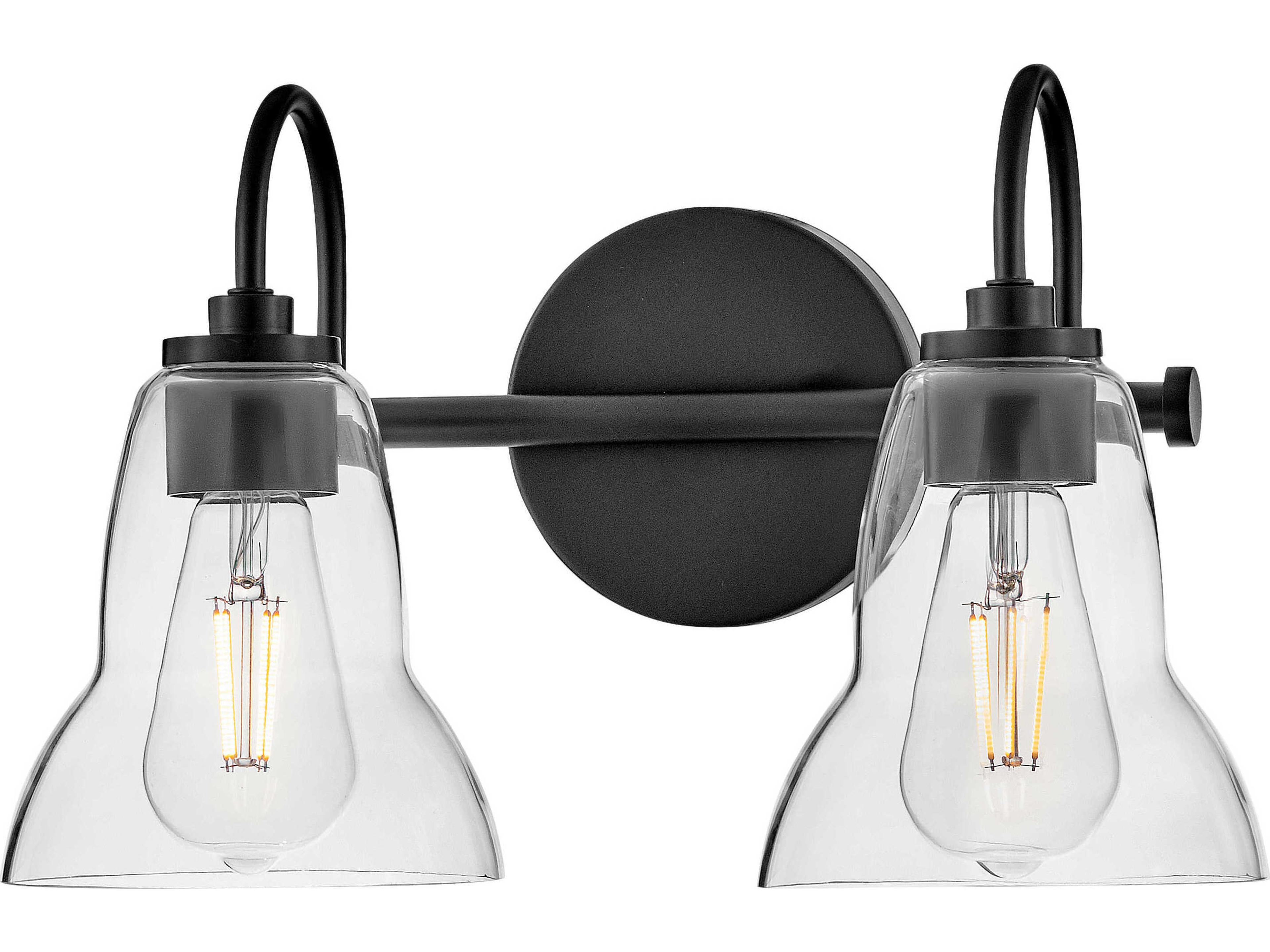 Lark Living Vera 2-Light Black Vanity Light
