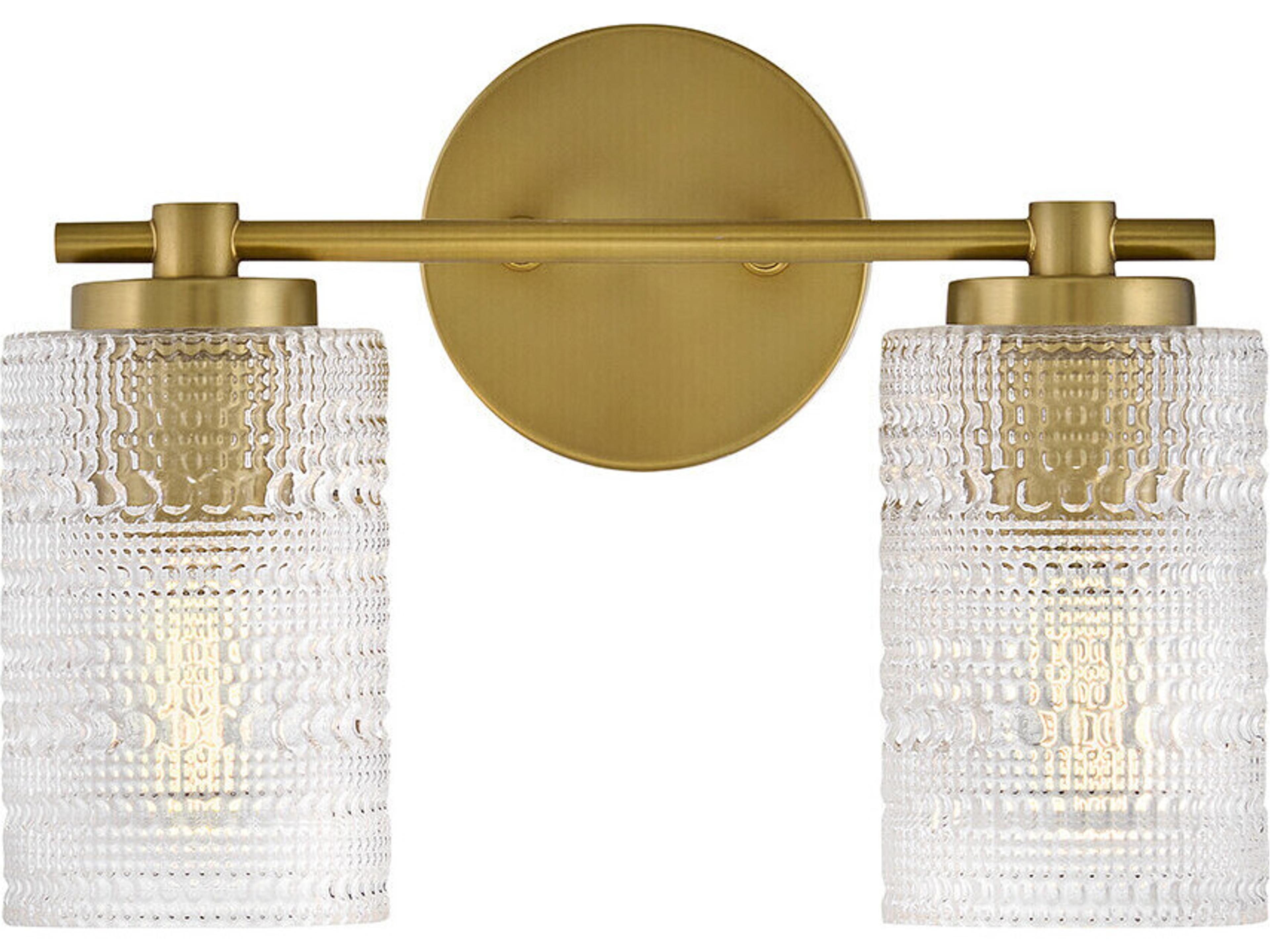 Lark Living Mabel 2-Light Lacquered Brass Vanity Light
