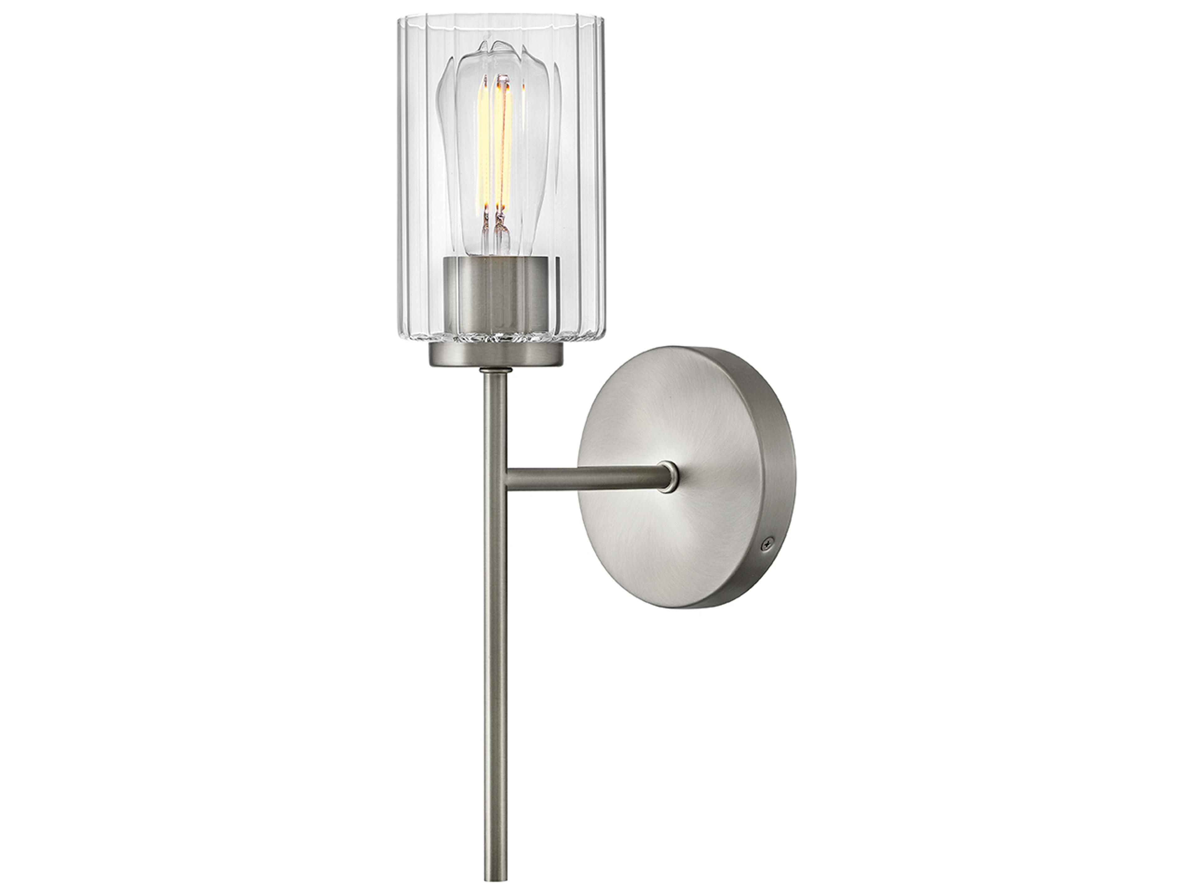 Leta 1-Light Brushed Nickel Wall Sconce