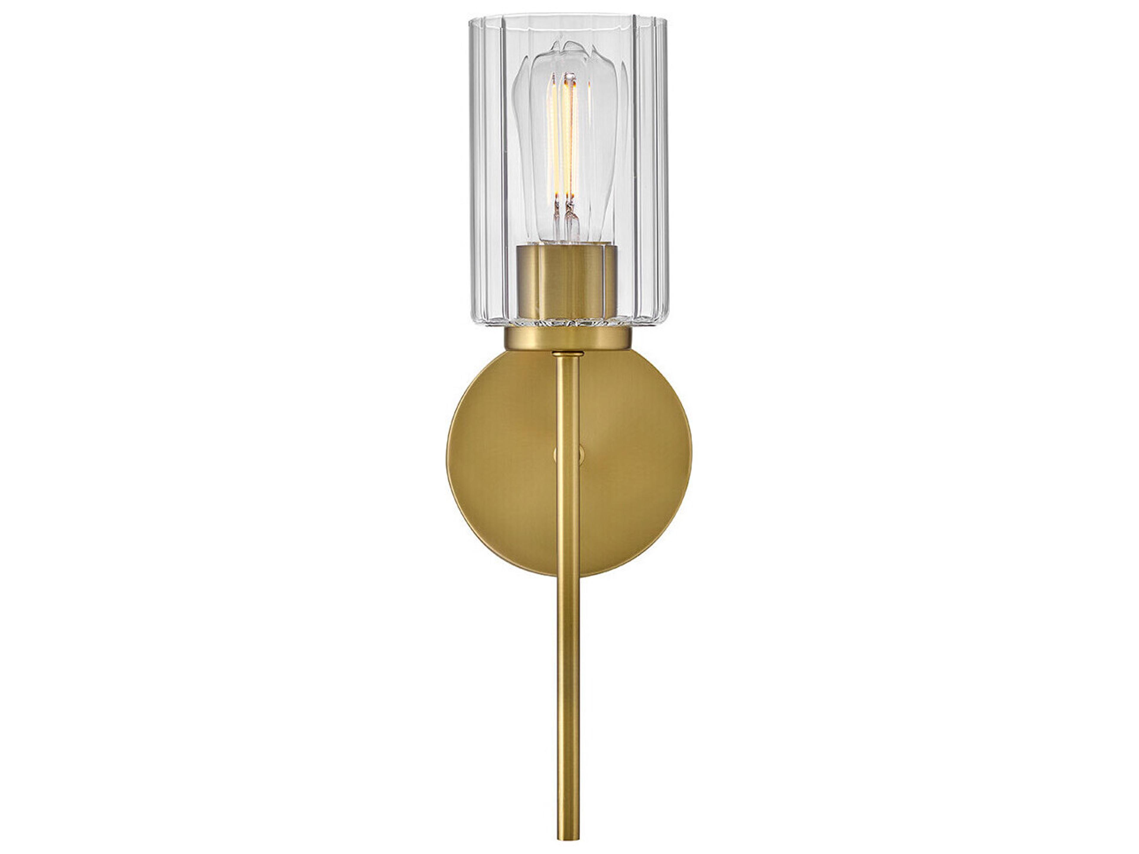 Lark Living Leta 1-Light Lacquered Brass Wall Sconce