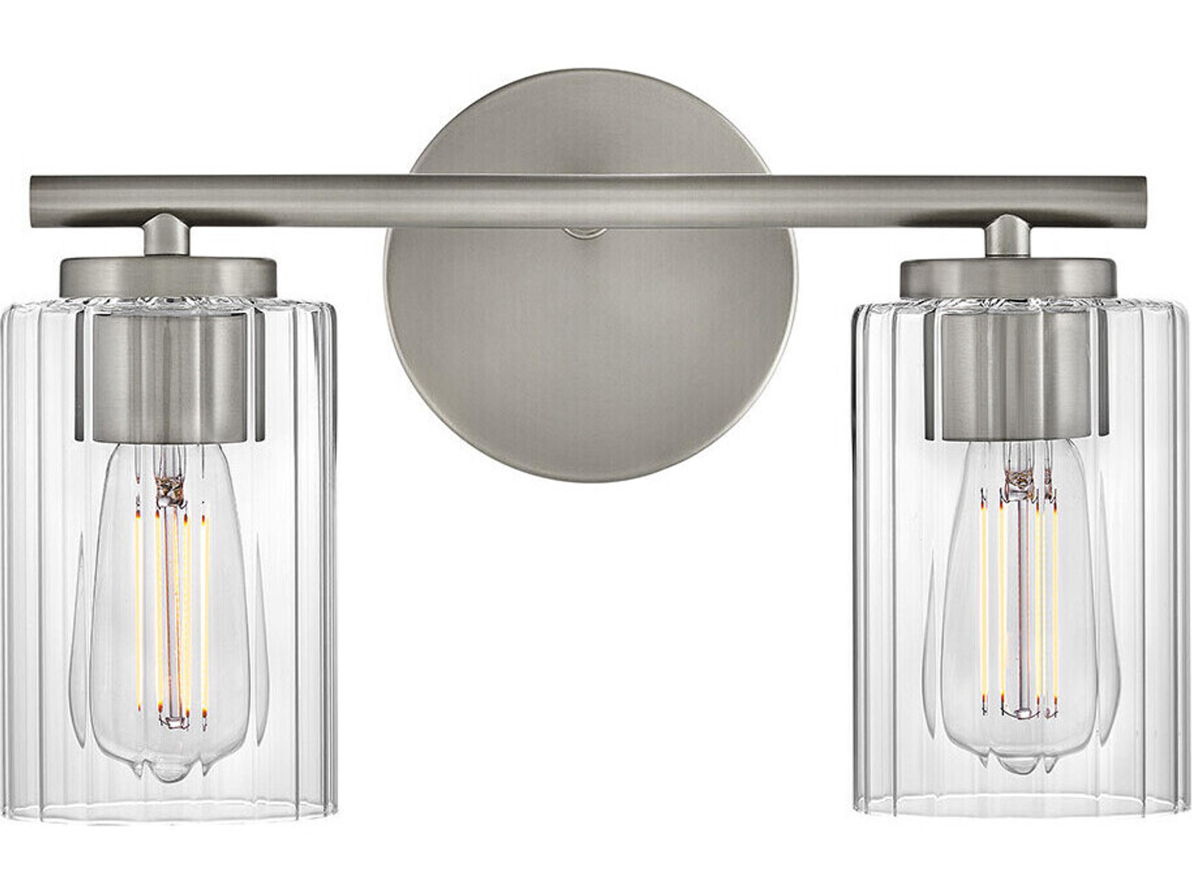 Lark Living Leta 2-Light Brushed Nickel Vanity Light