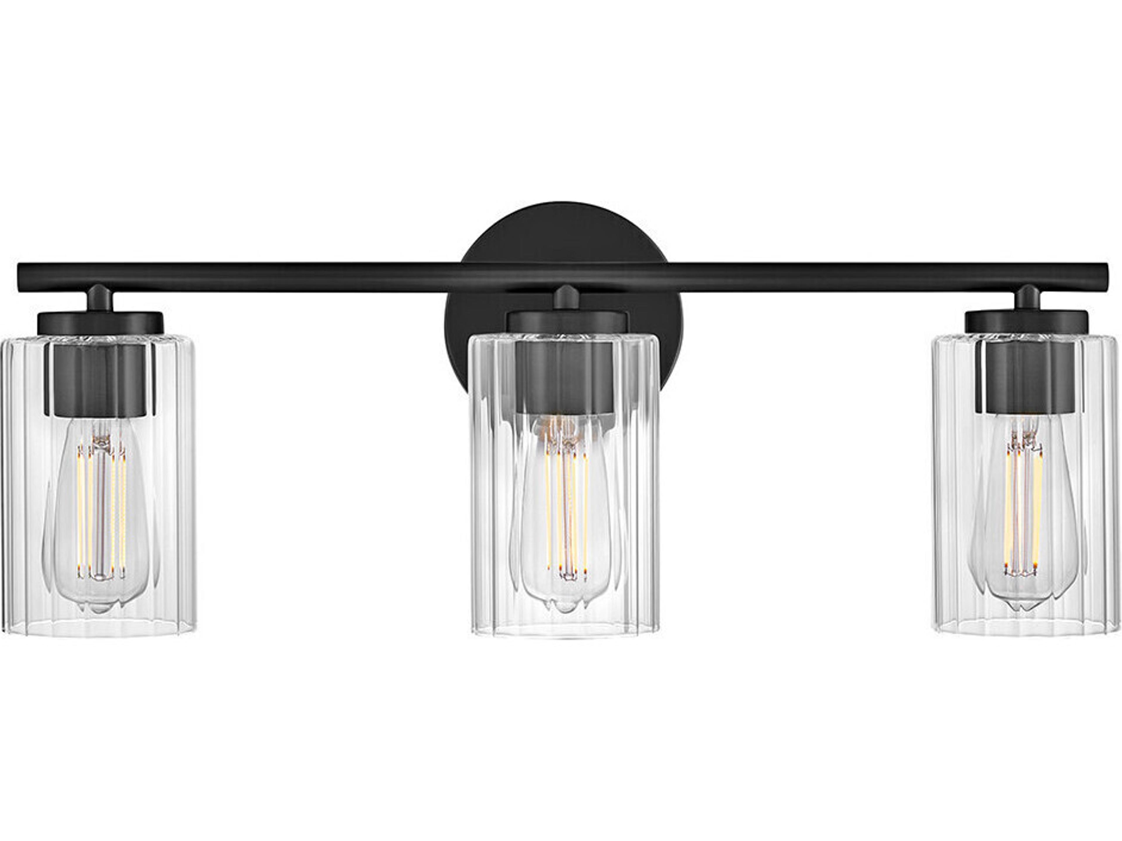 Lark Living Leta 3-Light Black Vanity Light