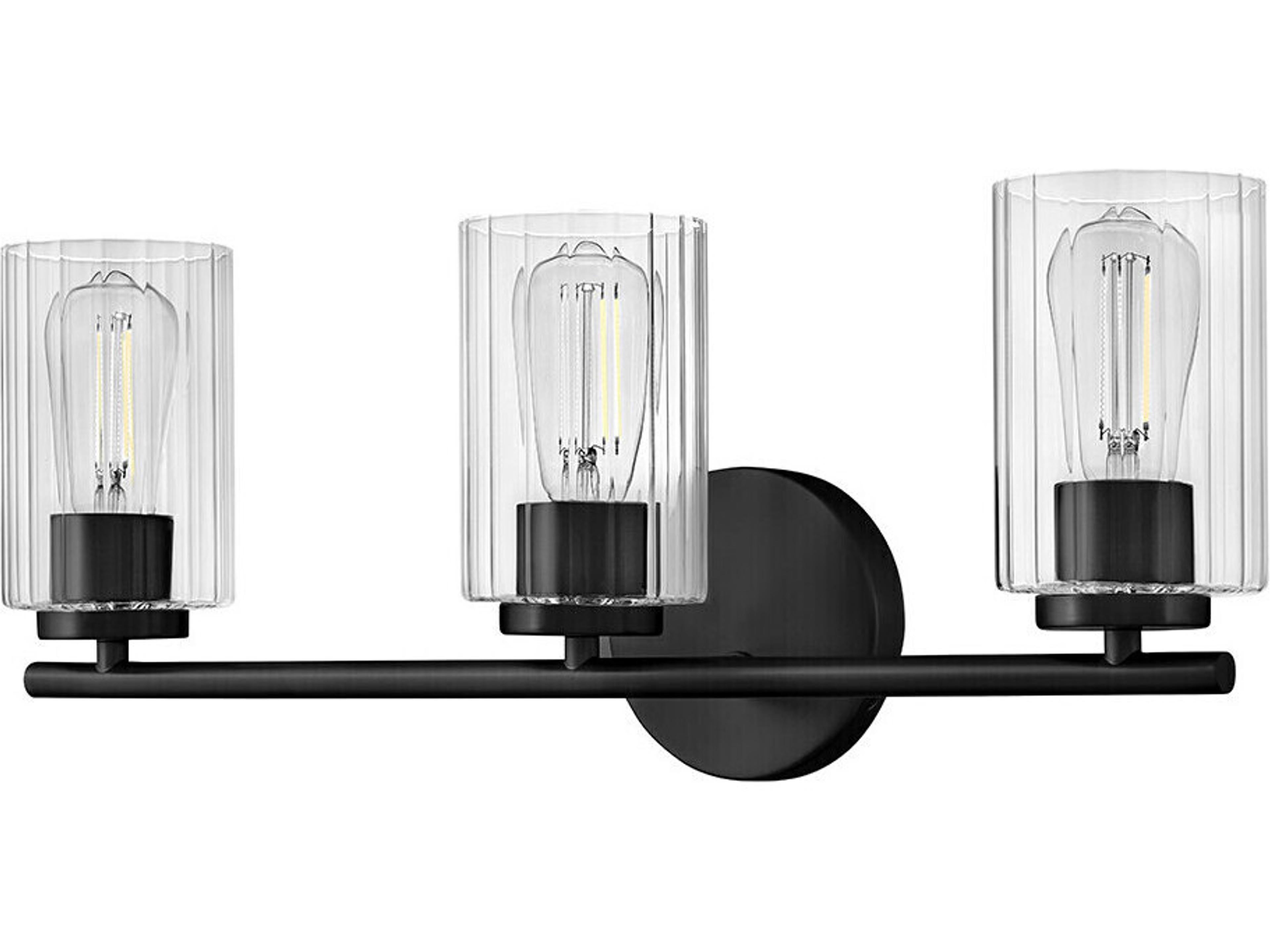 Lark Living Leta 3-Light Black Vanity Light