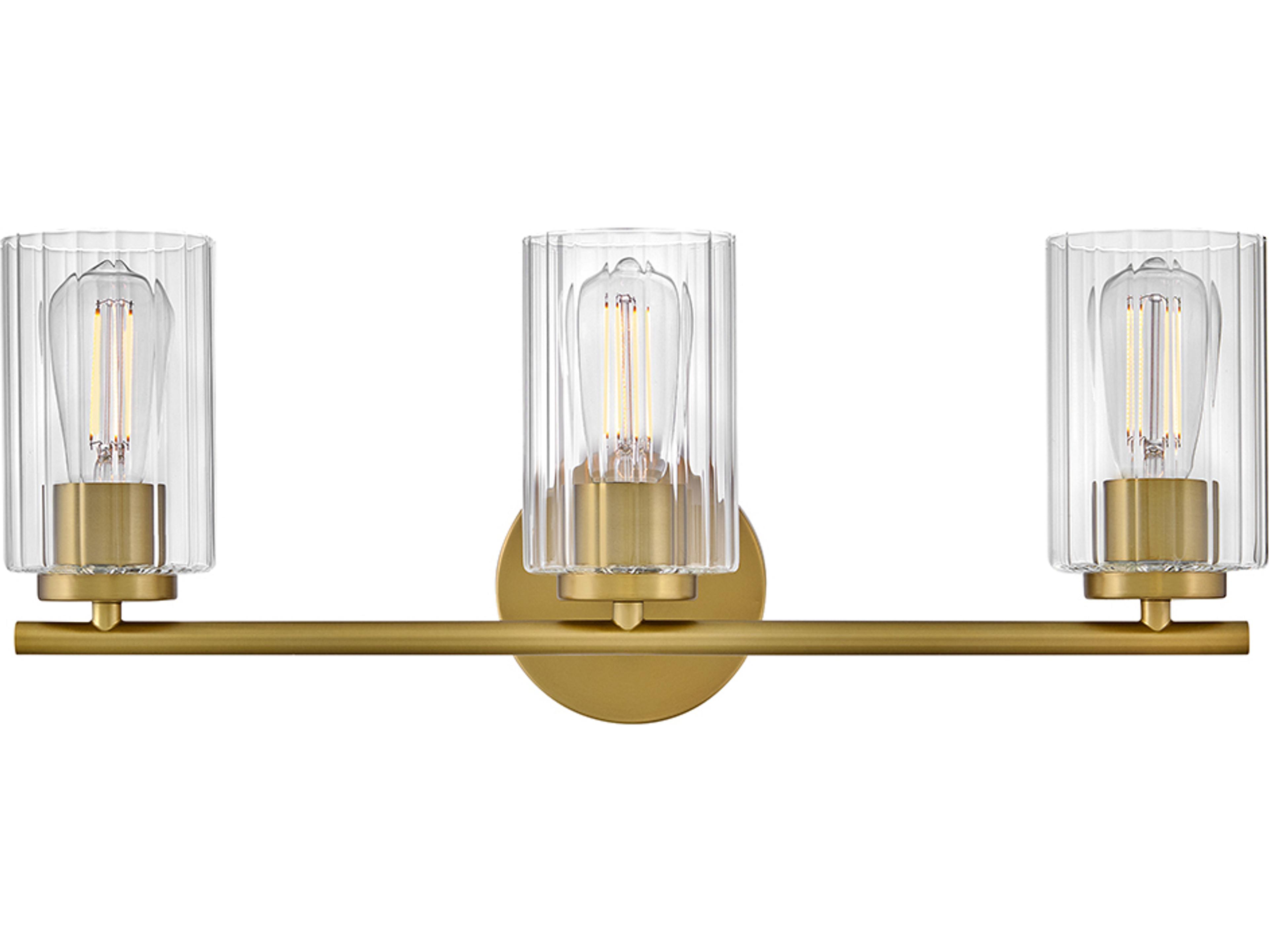 Leta 3-Light Lacquered Brass Vanity Light