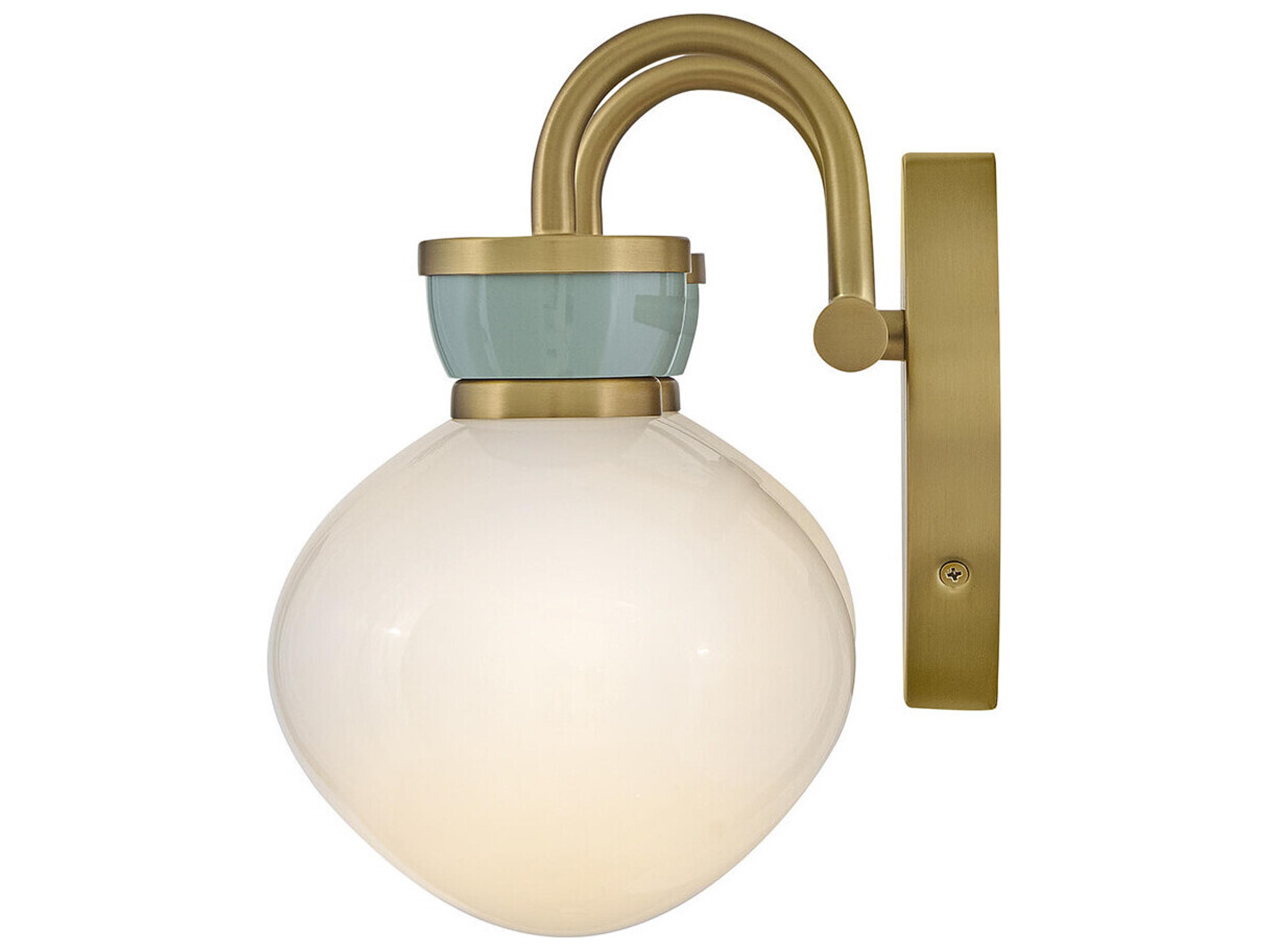 Lark Living Lucy 2-Light Lacquered Brass Seafoam Vanity Light