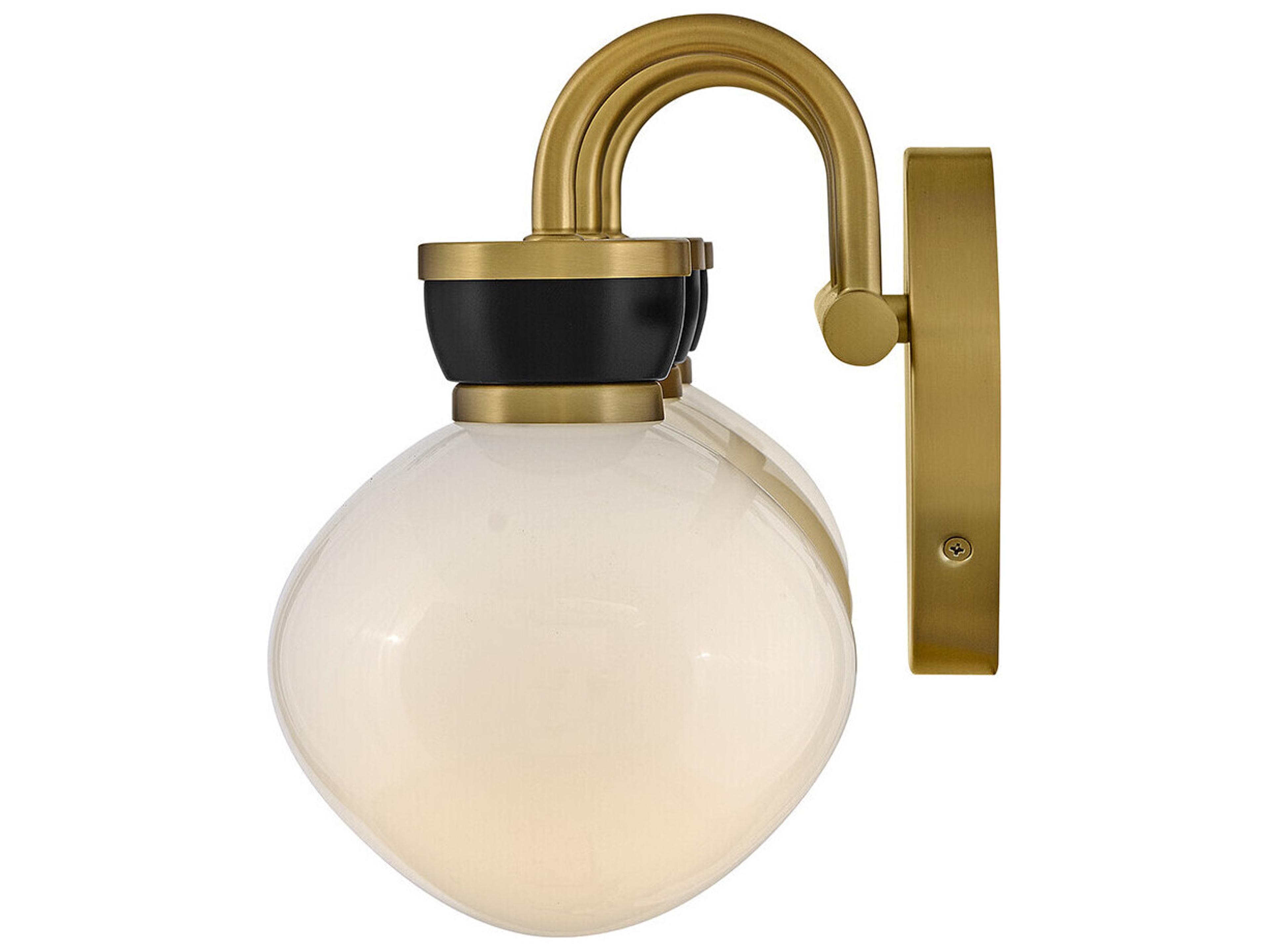 Lark Living Lucy 3-Light Lacquered Brass Black Vanity Light