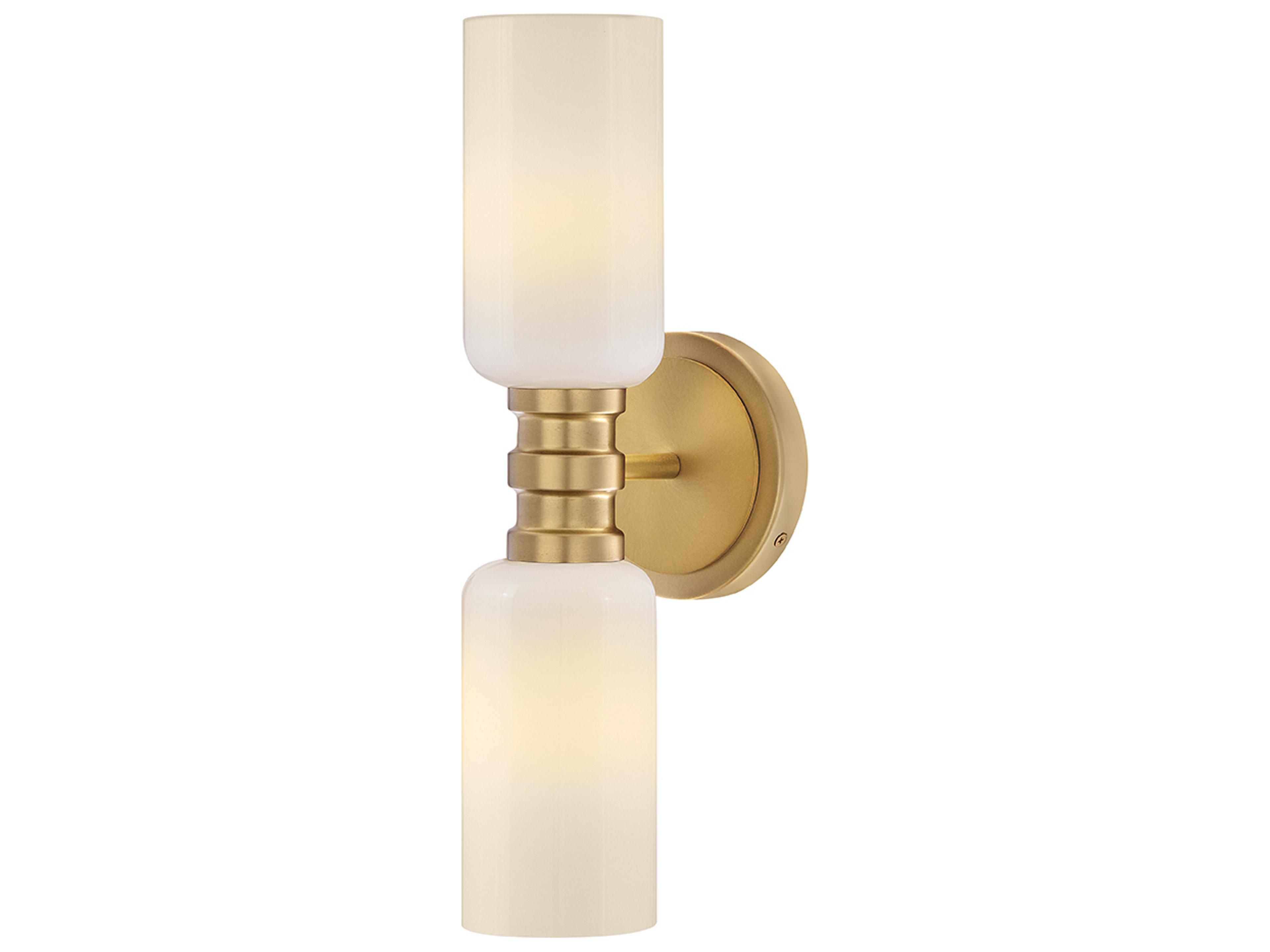 Naomi 2-Light Lacquered Brass Wall Sconce