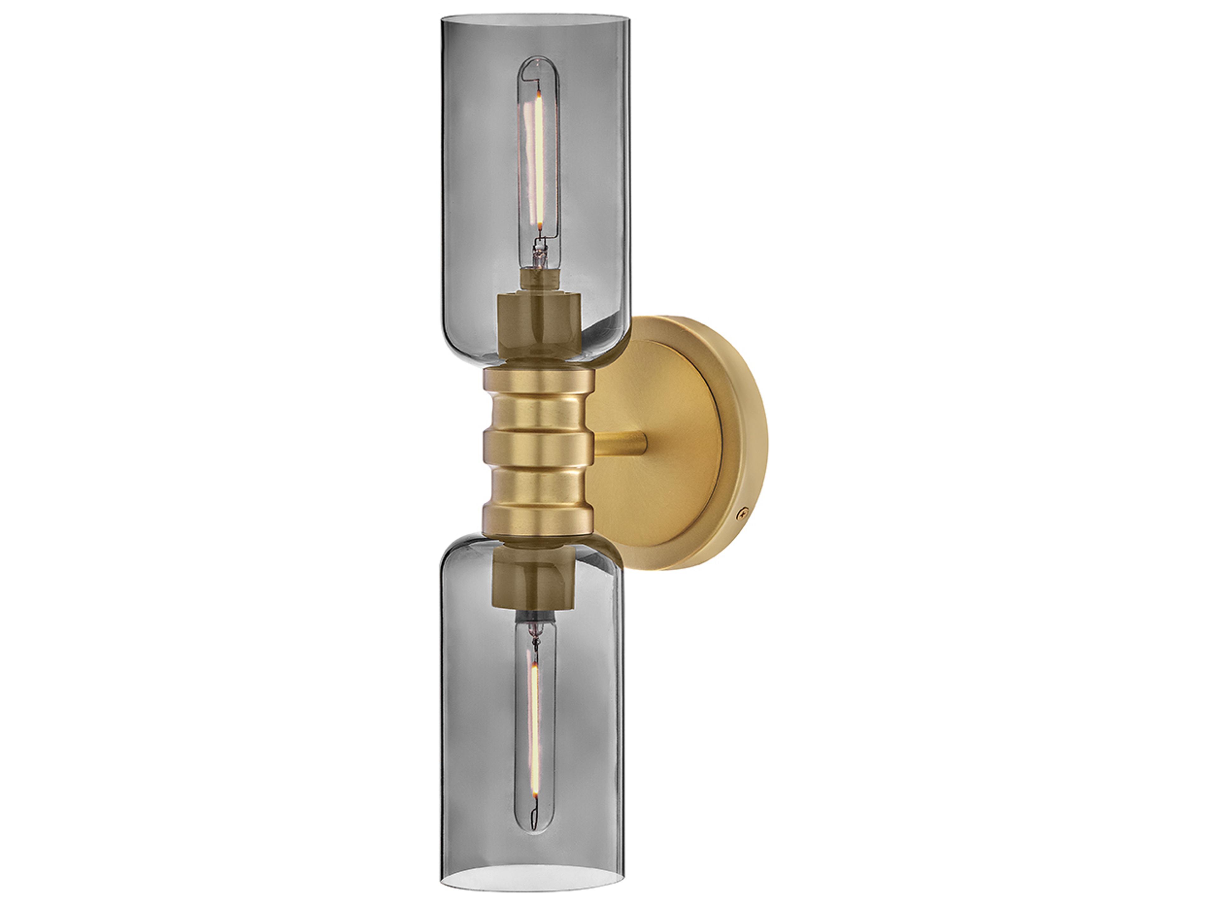 Naomi 2-Light Lacquered Brass Wall Sconce