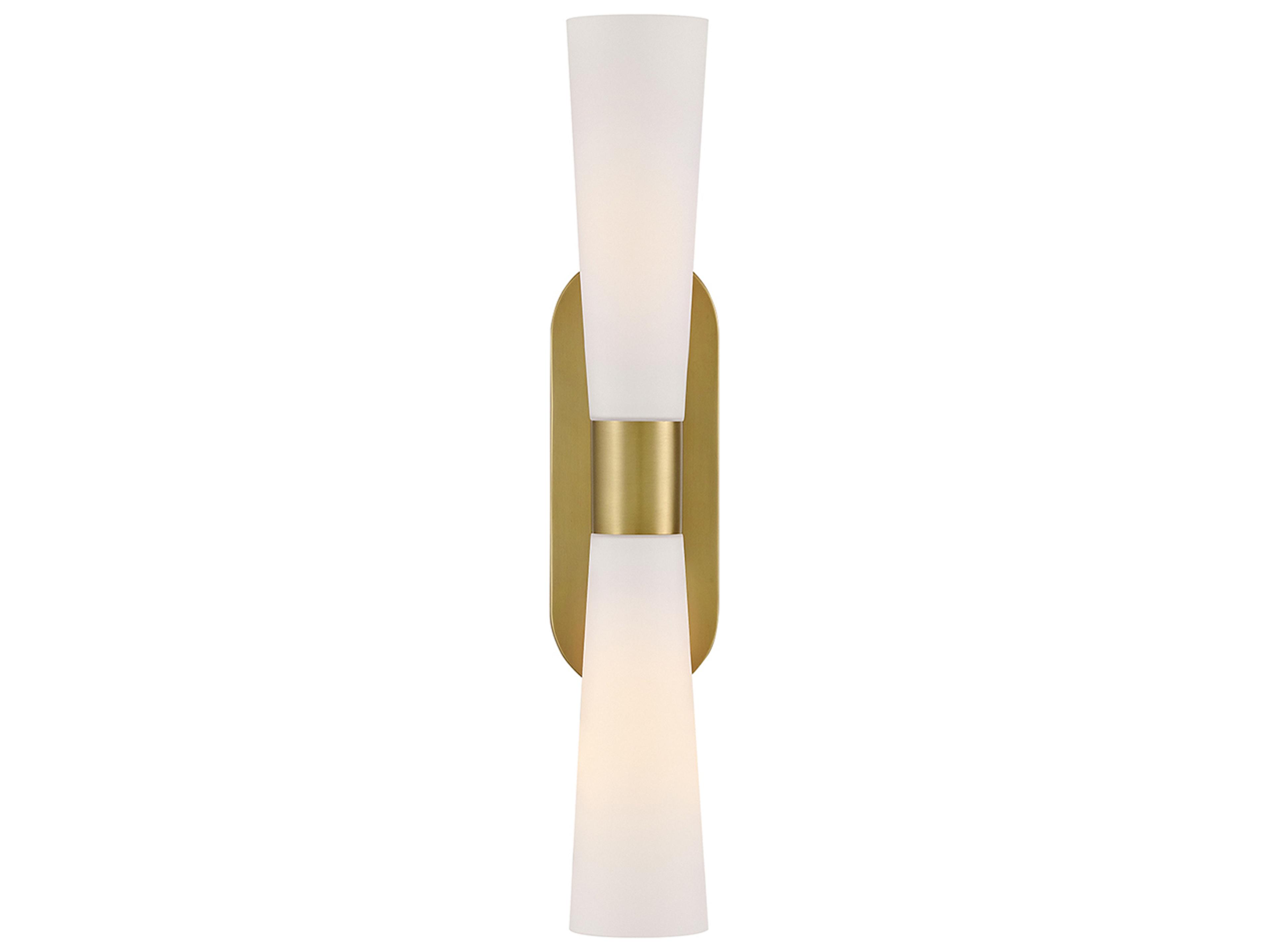 Beau 2-Light Lacquered Brass Wall Sconce