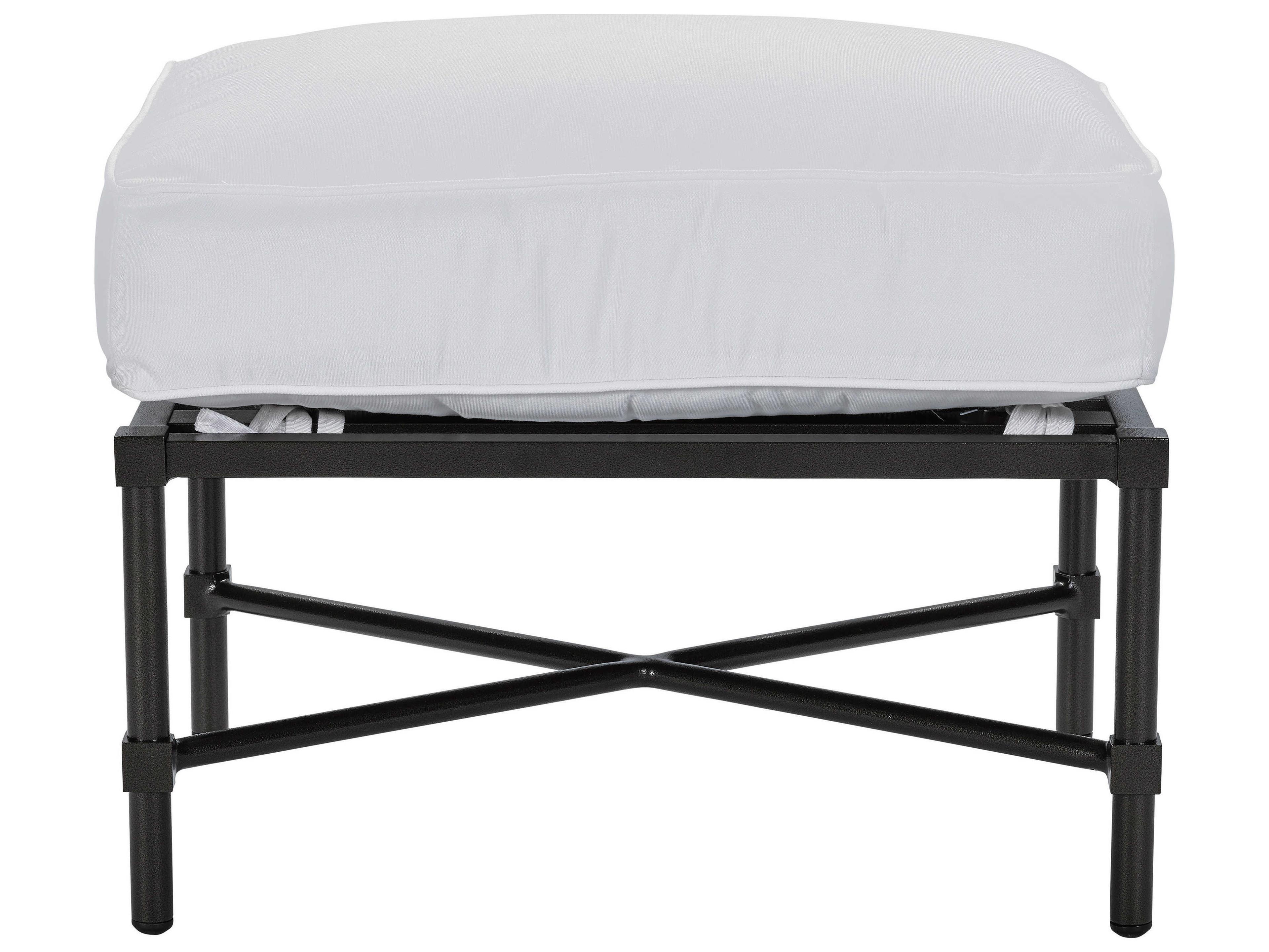 Langham Dark Bronze Aluminum Outdoor Ottoman