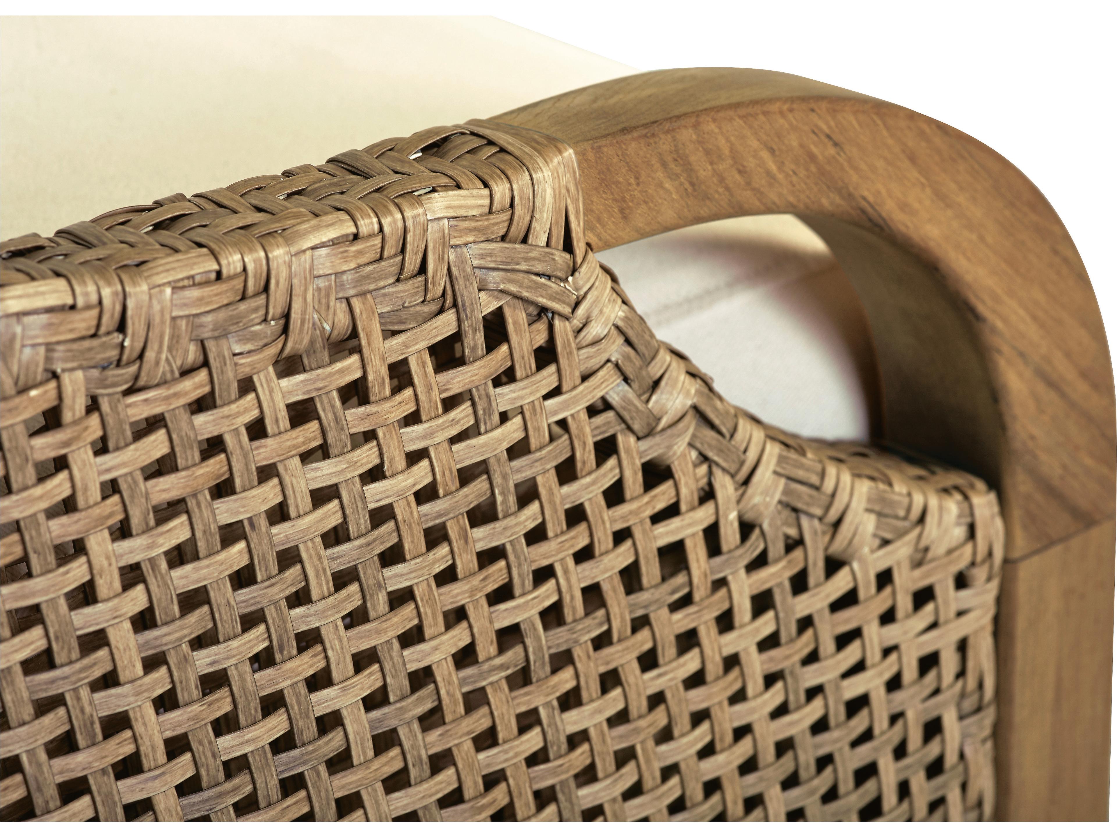 Lane Venture Edgewood Pebblestone Teak Outdoor Patio Lounge Chair