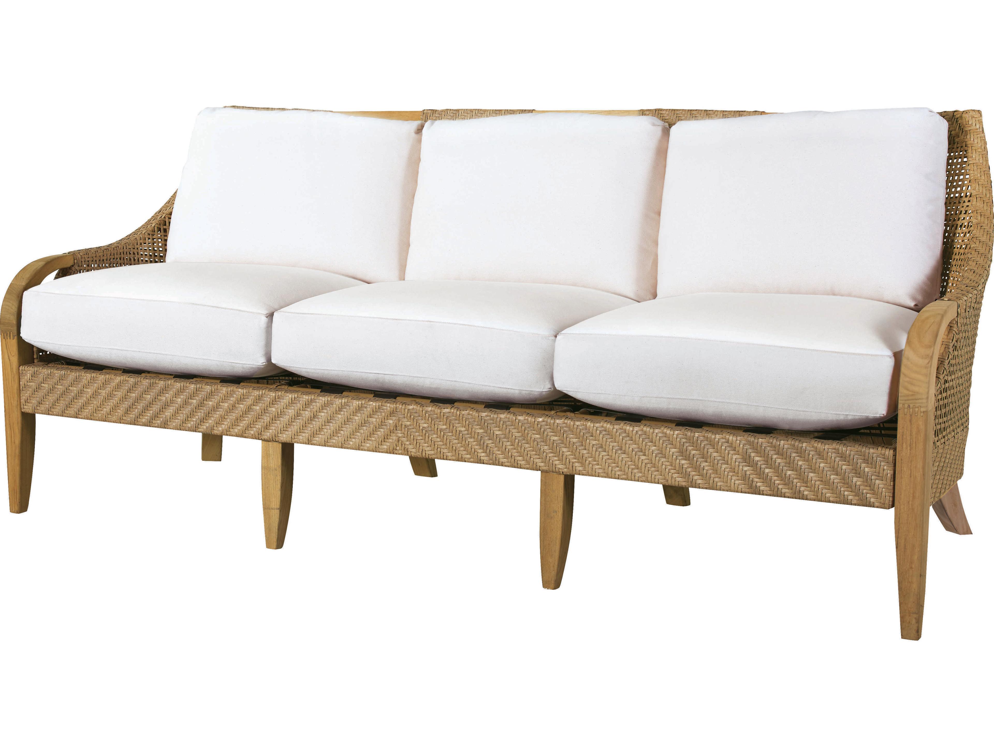 Edgewood Outdoor Sofa in Teak and Wicker