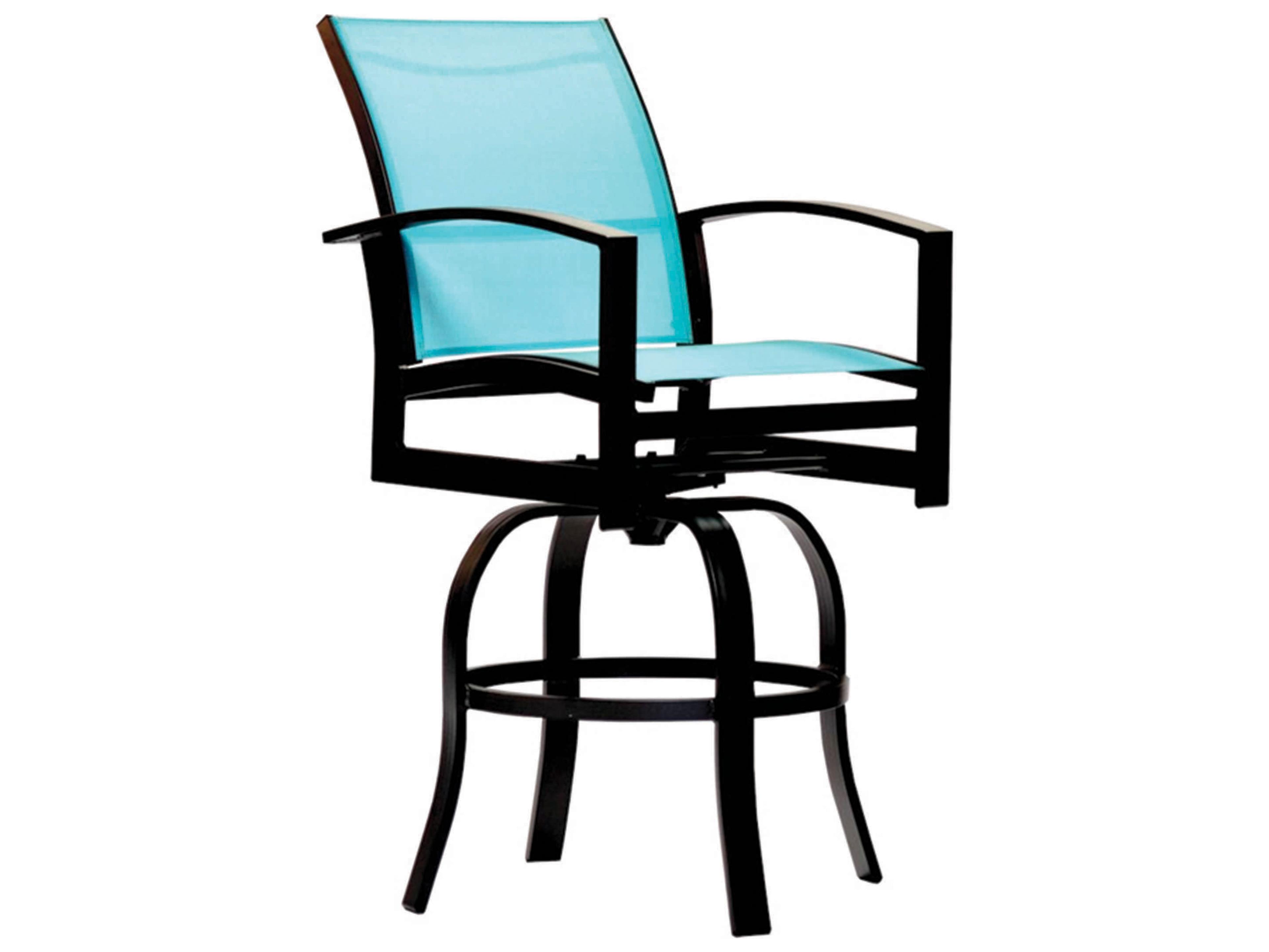 Casptone Sling Aluminum Swivel Outdoor Bar Stool