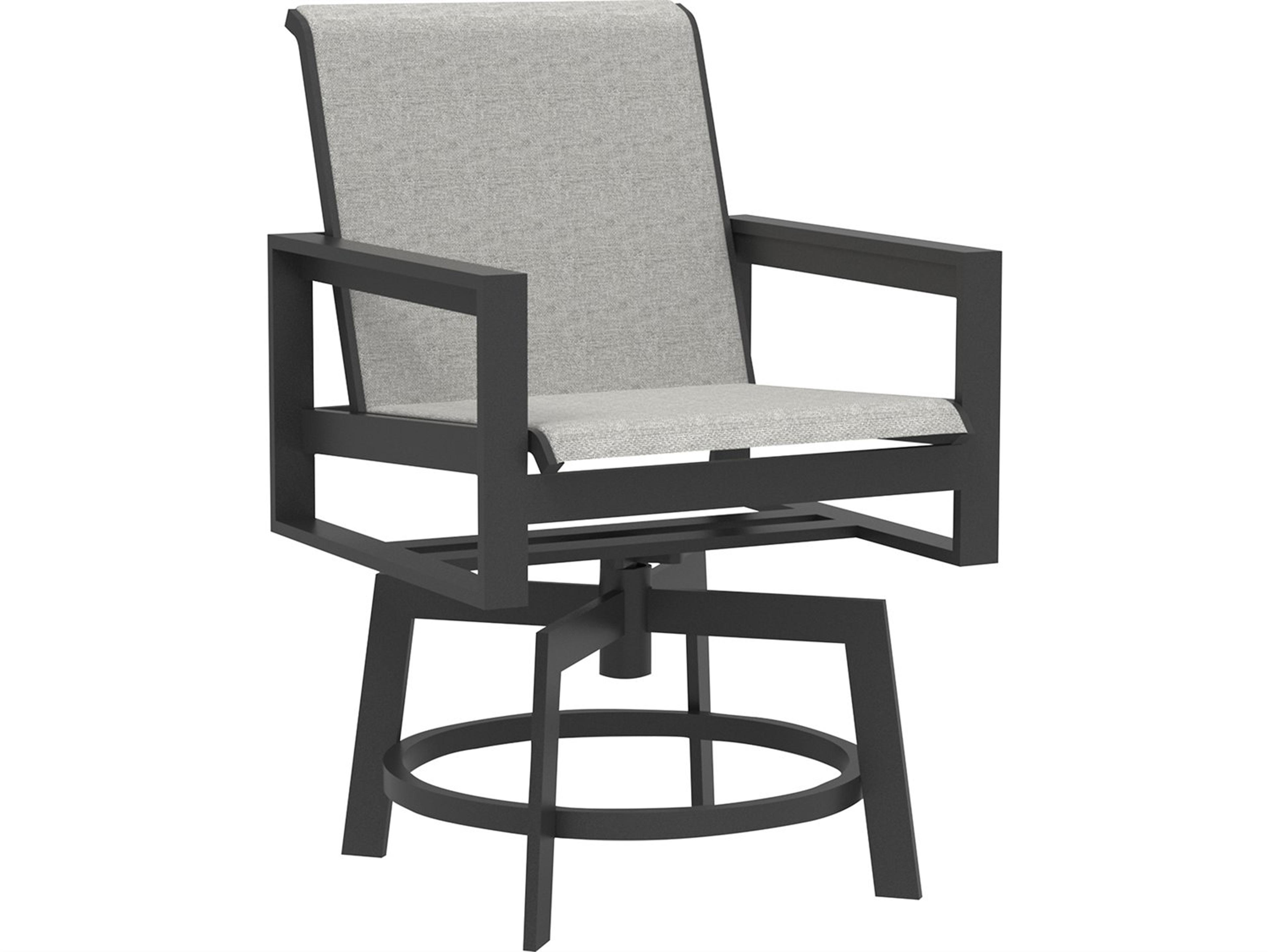 Bonavista Sling Swivel Bar Stool in Track Arm