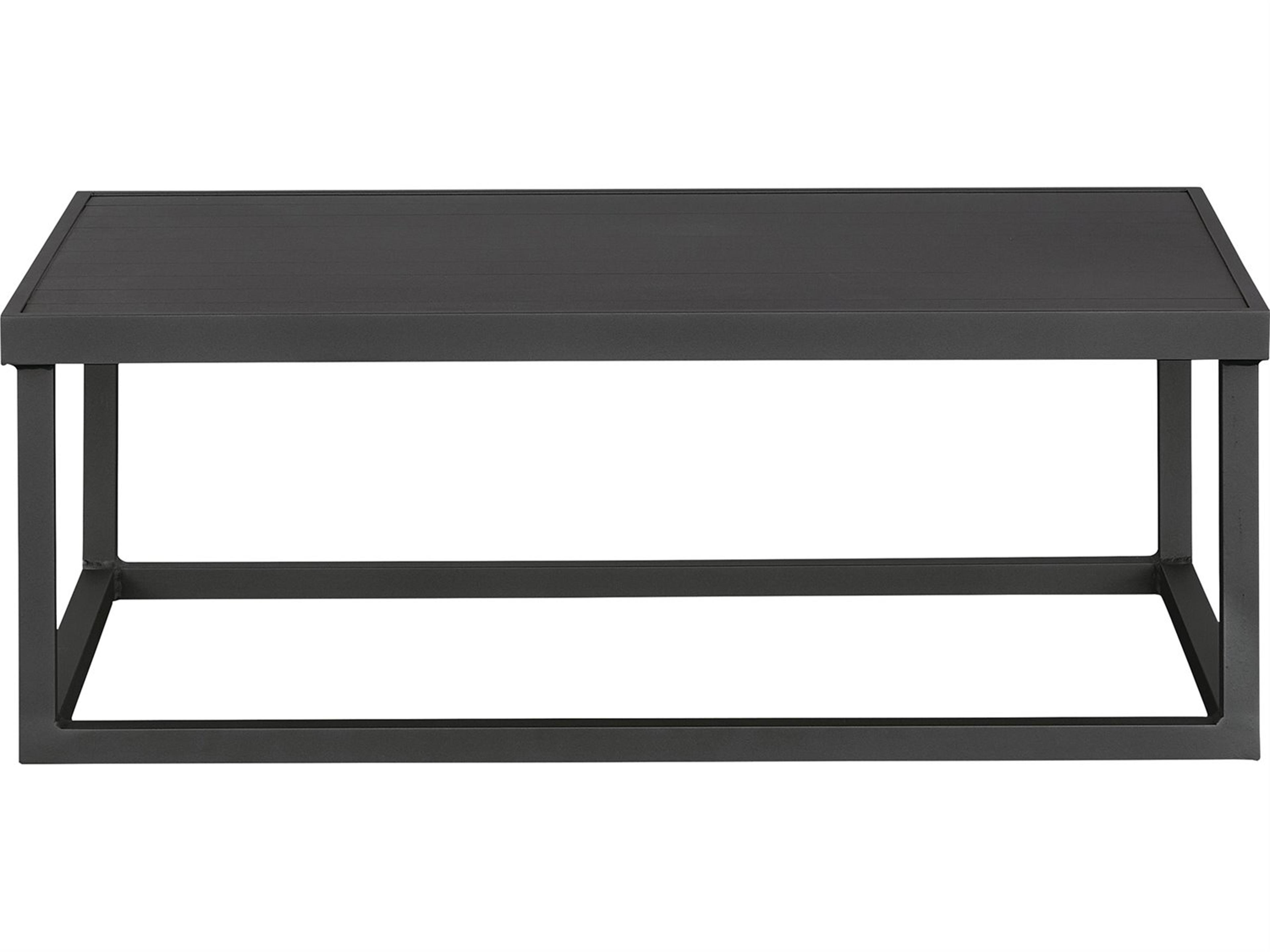 Lane Venture Bonavista Aluminum Rectangular Cocktail Table - Slat Top