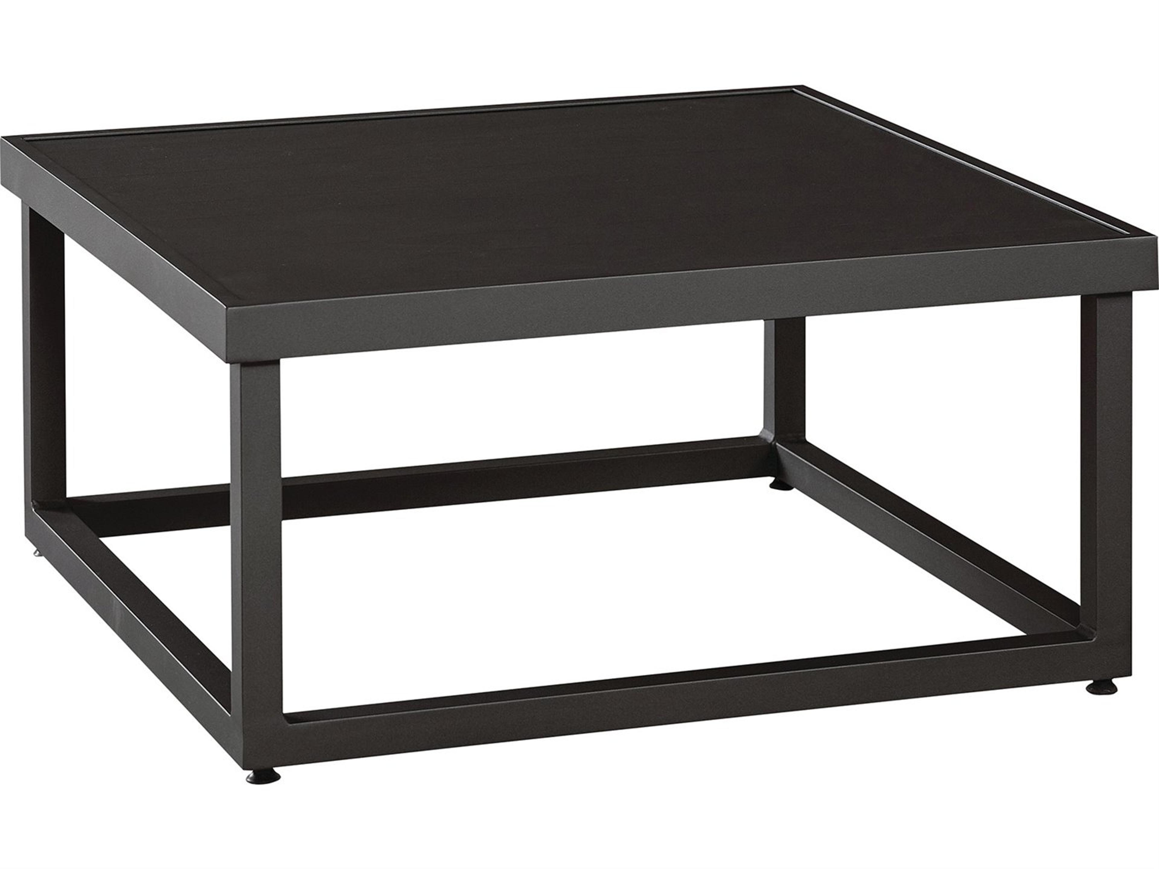Lane Venture Bonavista Aluminum Square Cocktail Table - Slat Top
