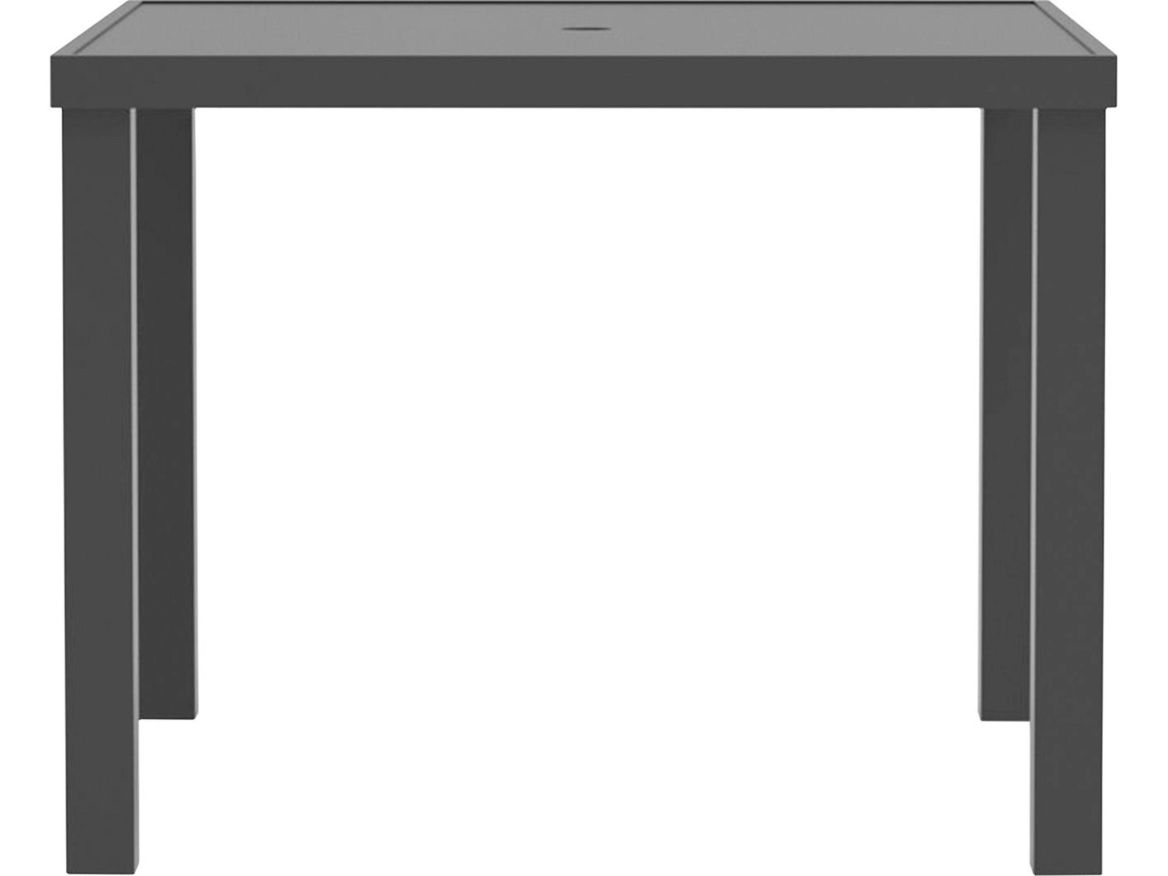 Lane Venture Bonavista Aluminum 38" Square Dining Table- Slat Top