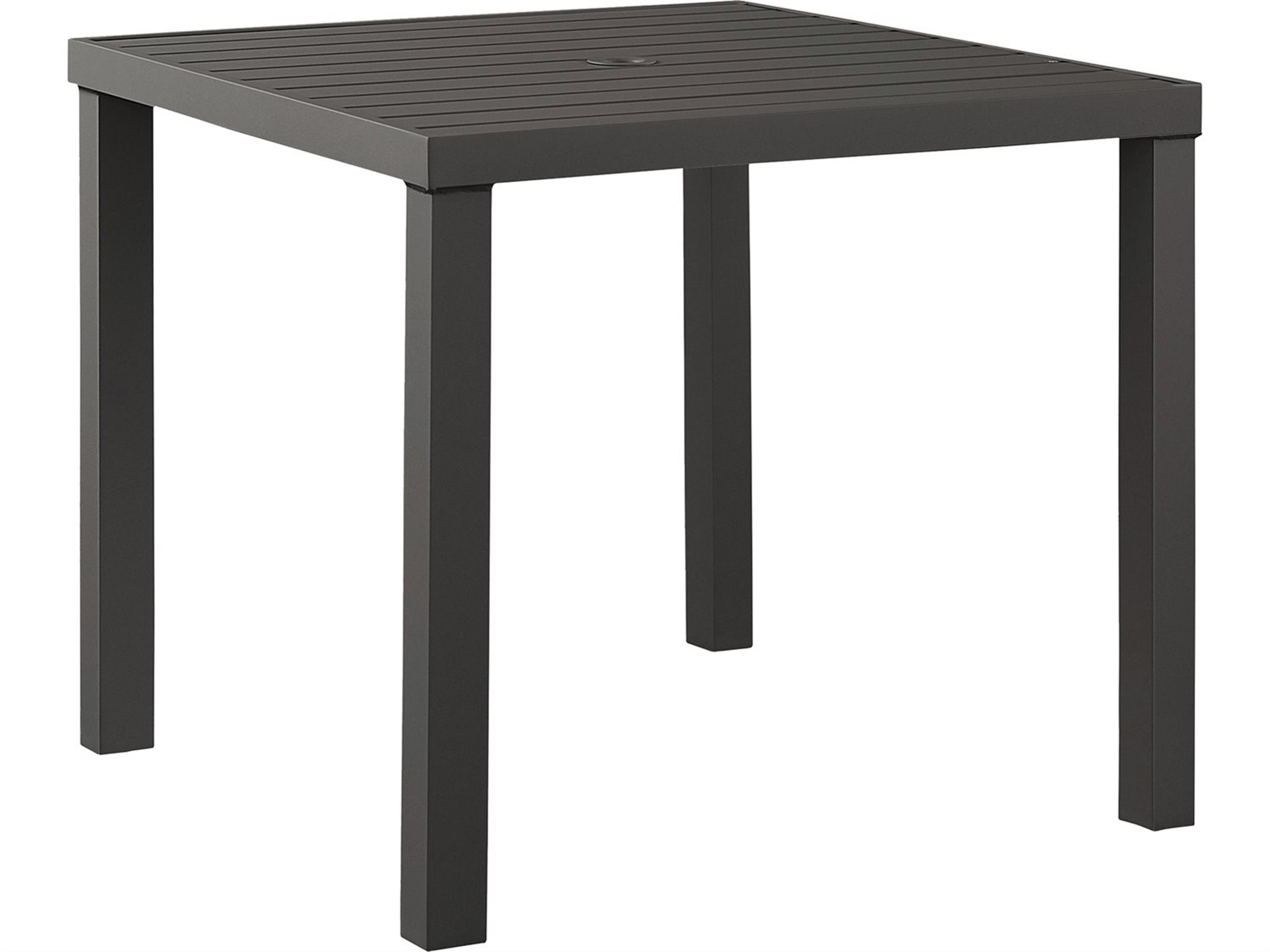 Lane Venture Bonavista Aluminum 38" Square Dining Table- Slat Top