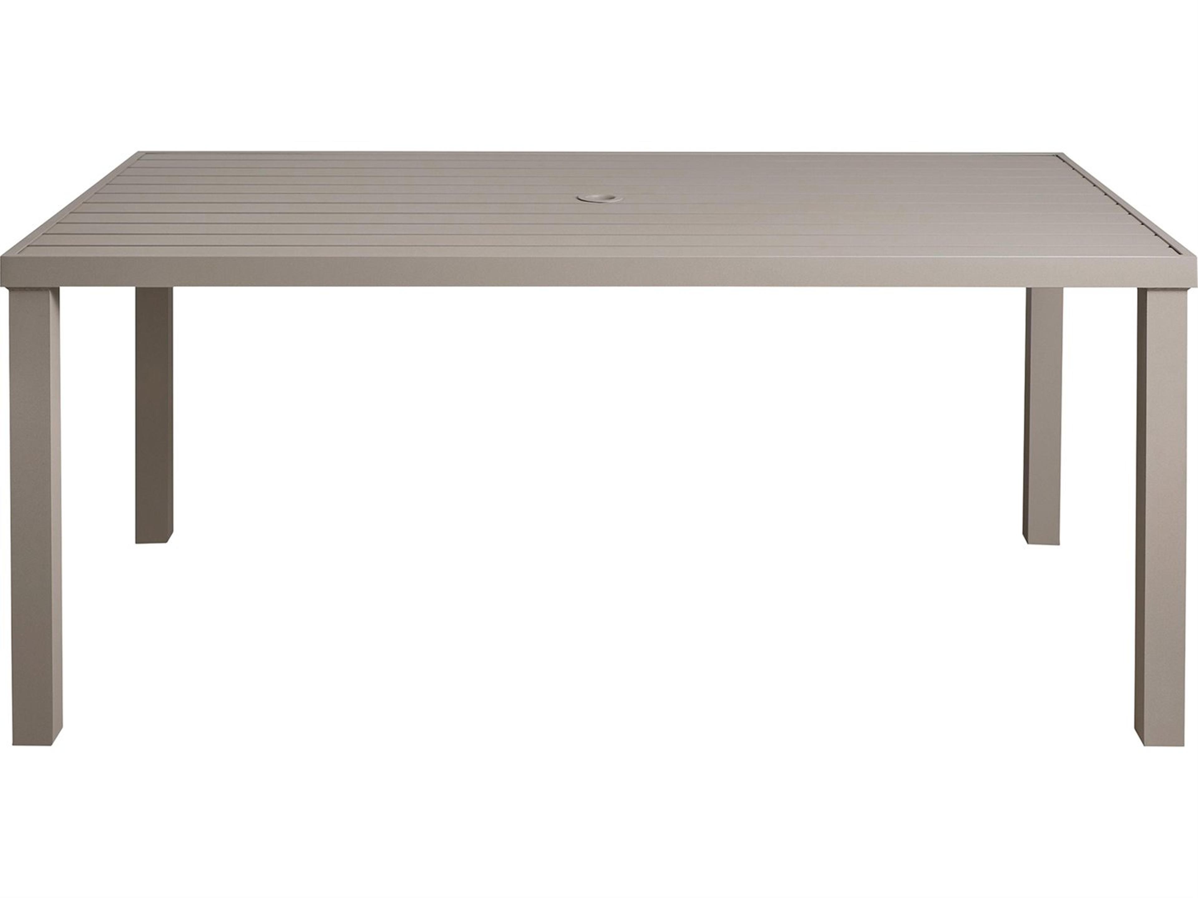 Lane Venture Bonavista Aluminum 72" Rectangular Dining Table- Slat Top