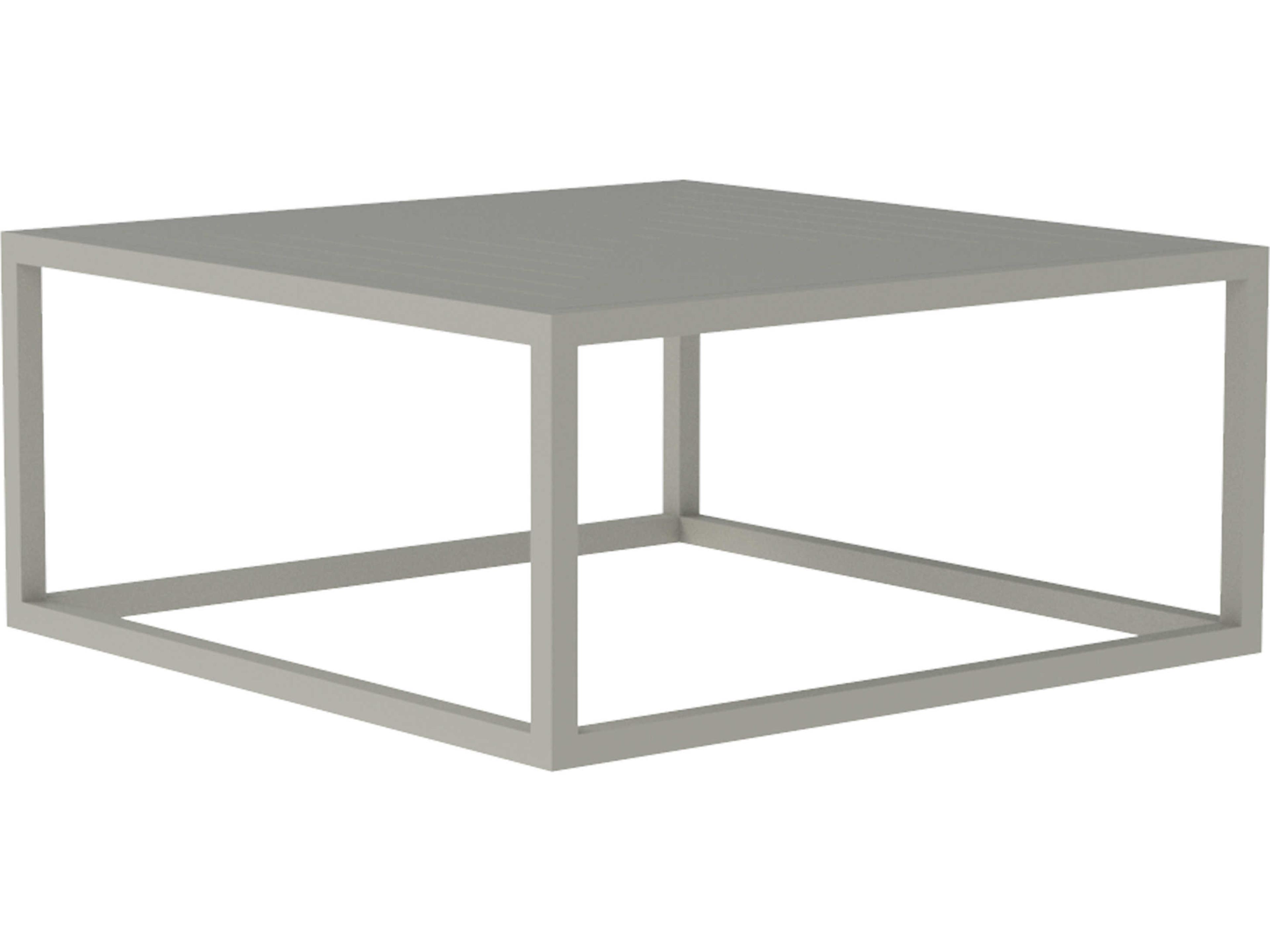 Contempo Aluminum Square Outdoor Coffee Table