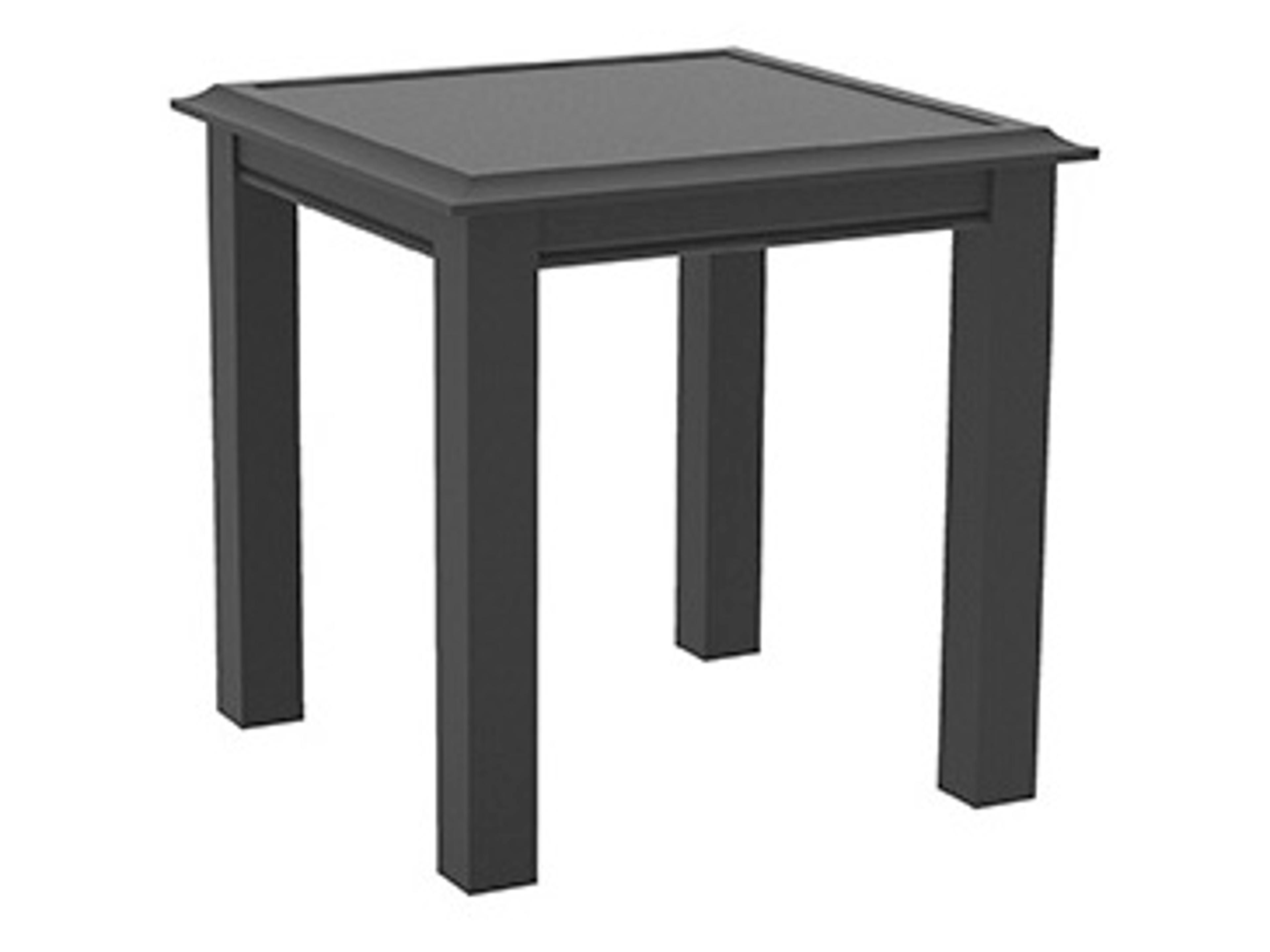 Livingston Aluminum Square Outdoor Patio End Table