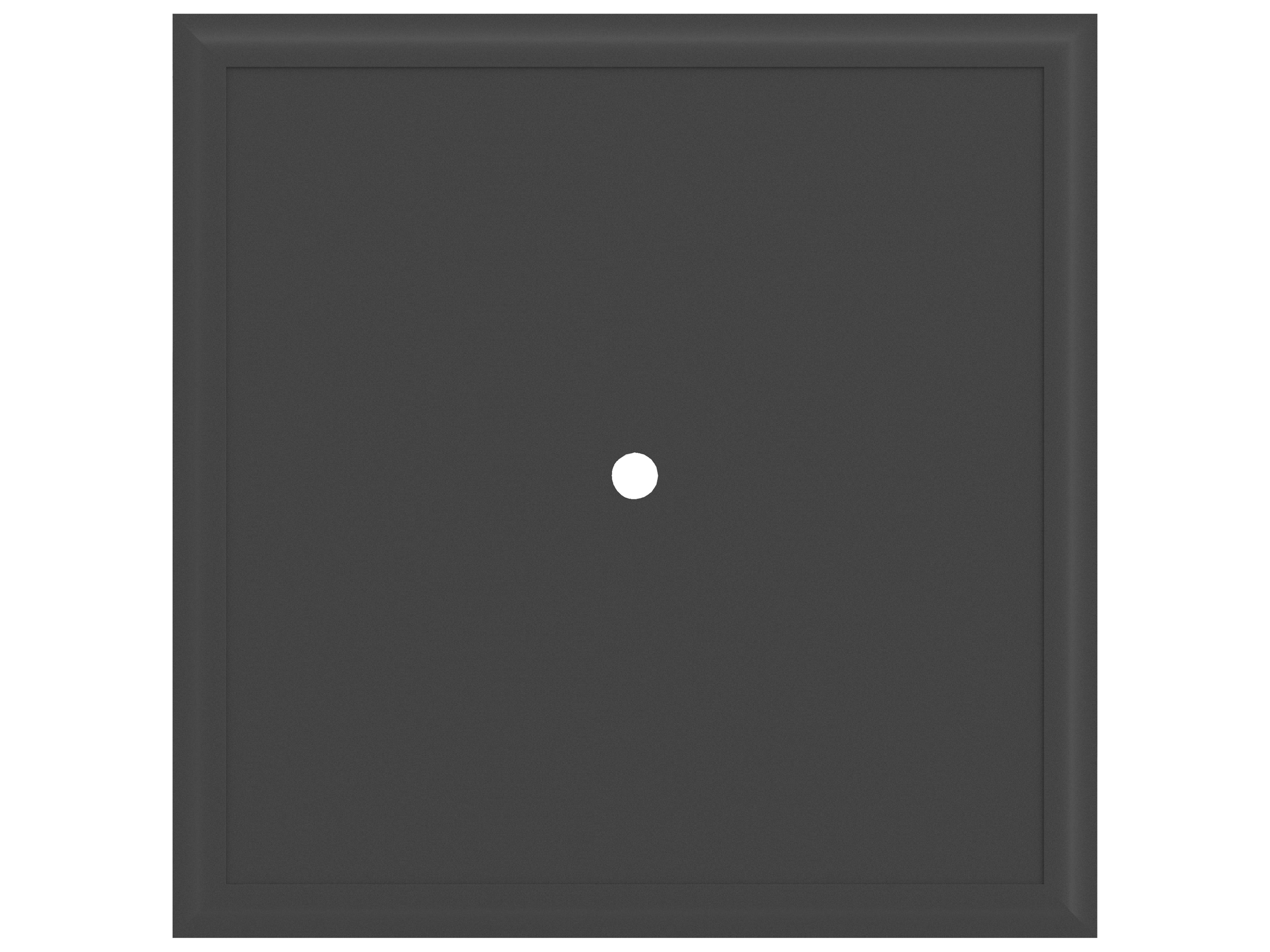 Lane Venture Livingston Aluminum Square Outdoor Dining Table with Umbrella Hole