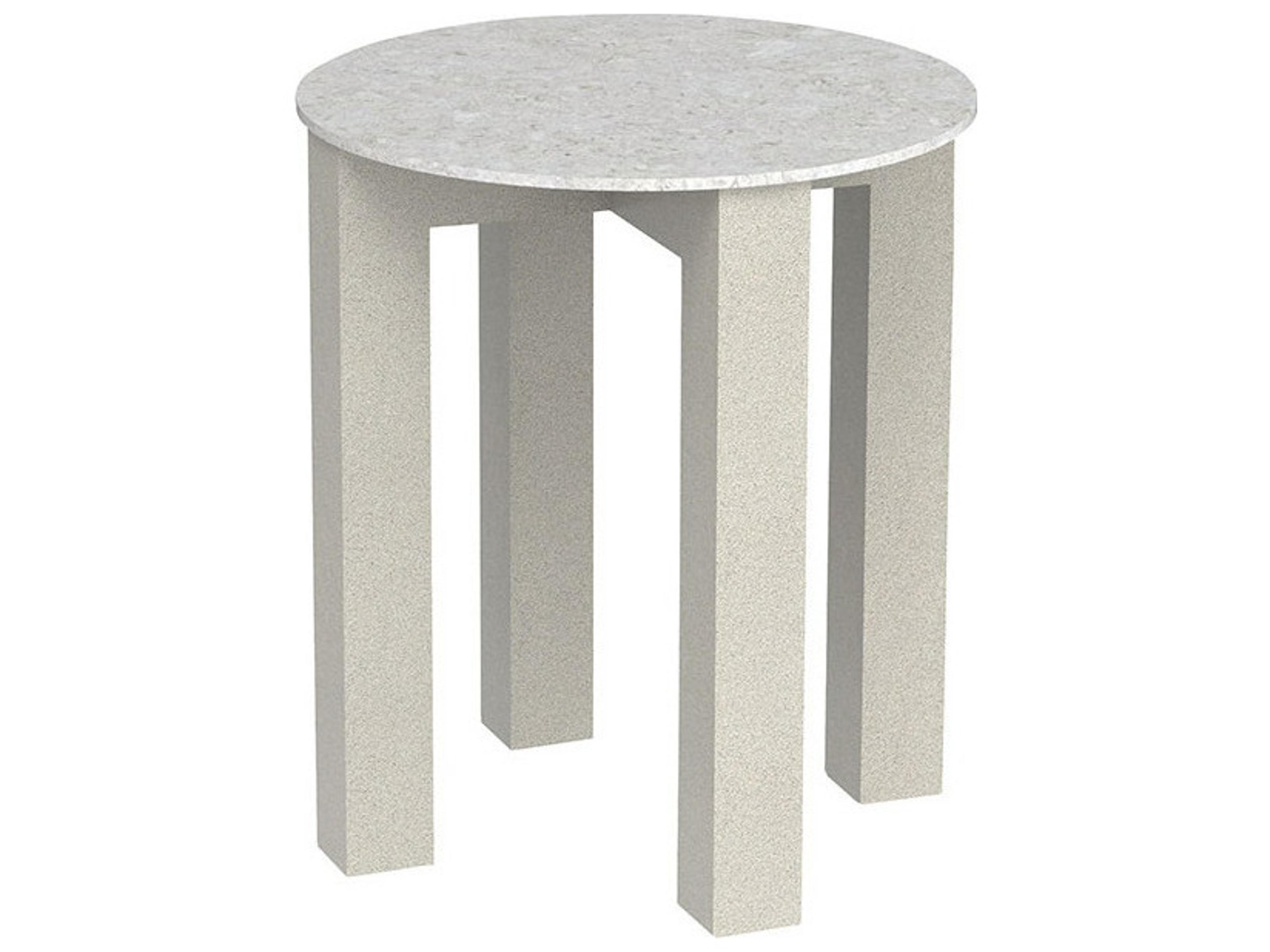 Jasper Aluminum Round Accent Table