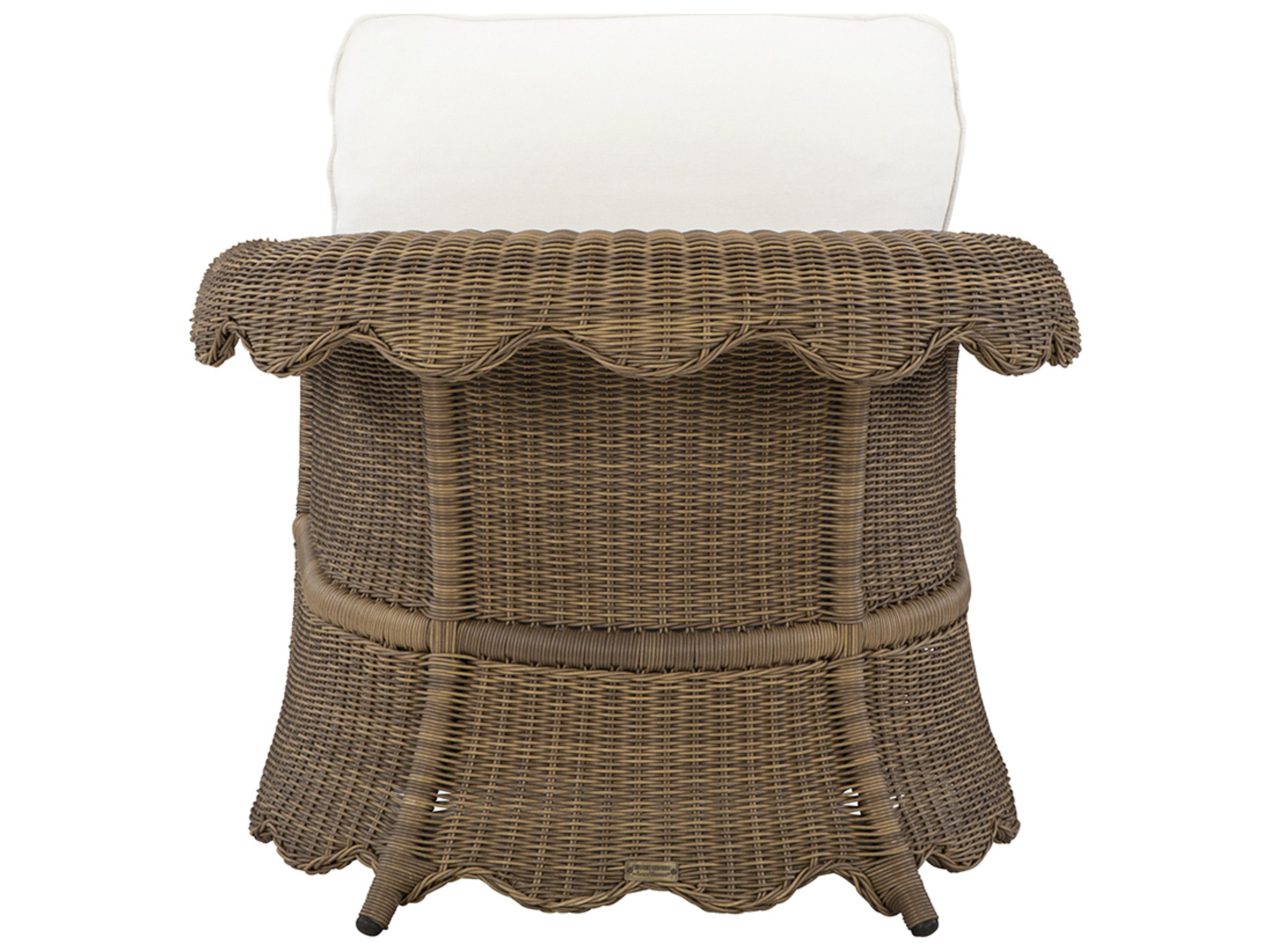 Lane Venture Cleary by Celerie Kemble Wicker Outdoor Patio Lounge Chair