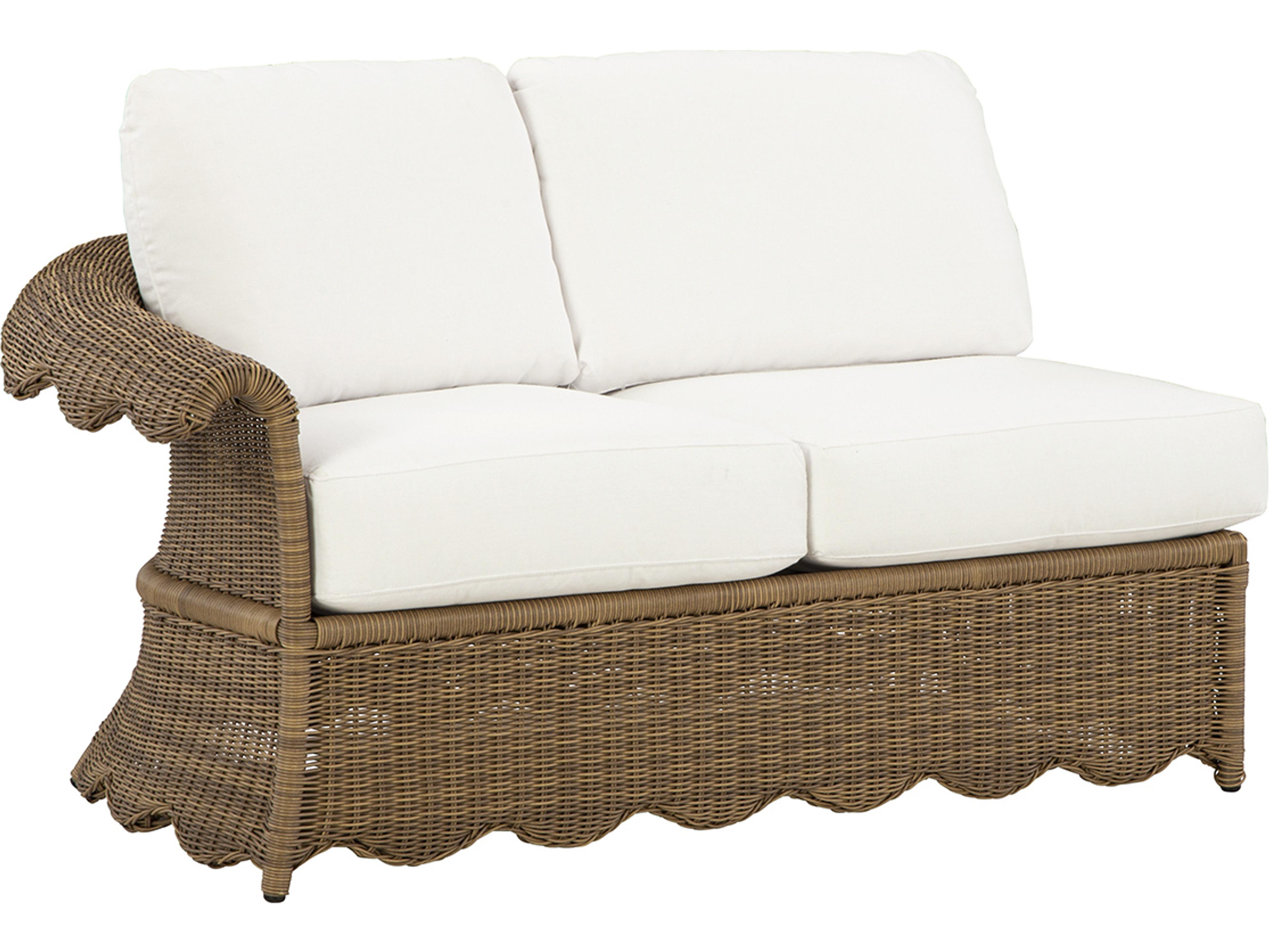 Cleary One Arm Loveseat Outdoor Wicker