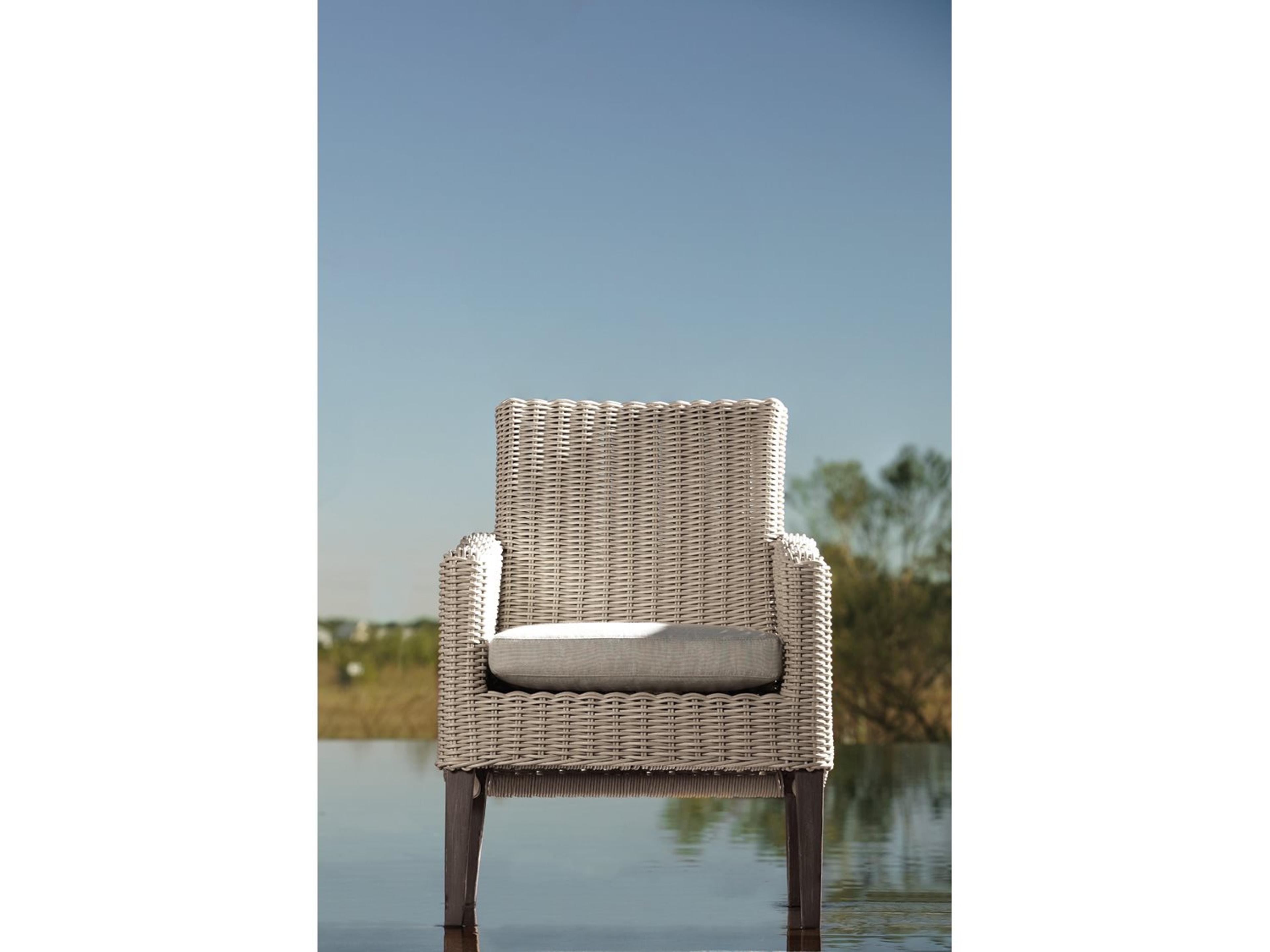 Lane Venture Requisite Wicker Outdoor Patio Dining Arm Chair