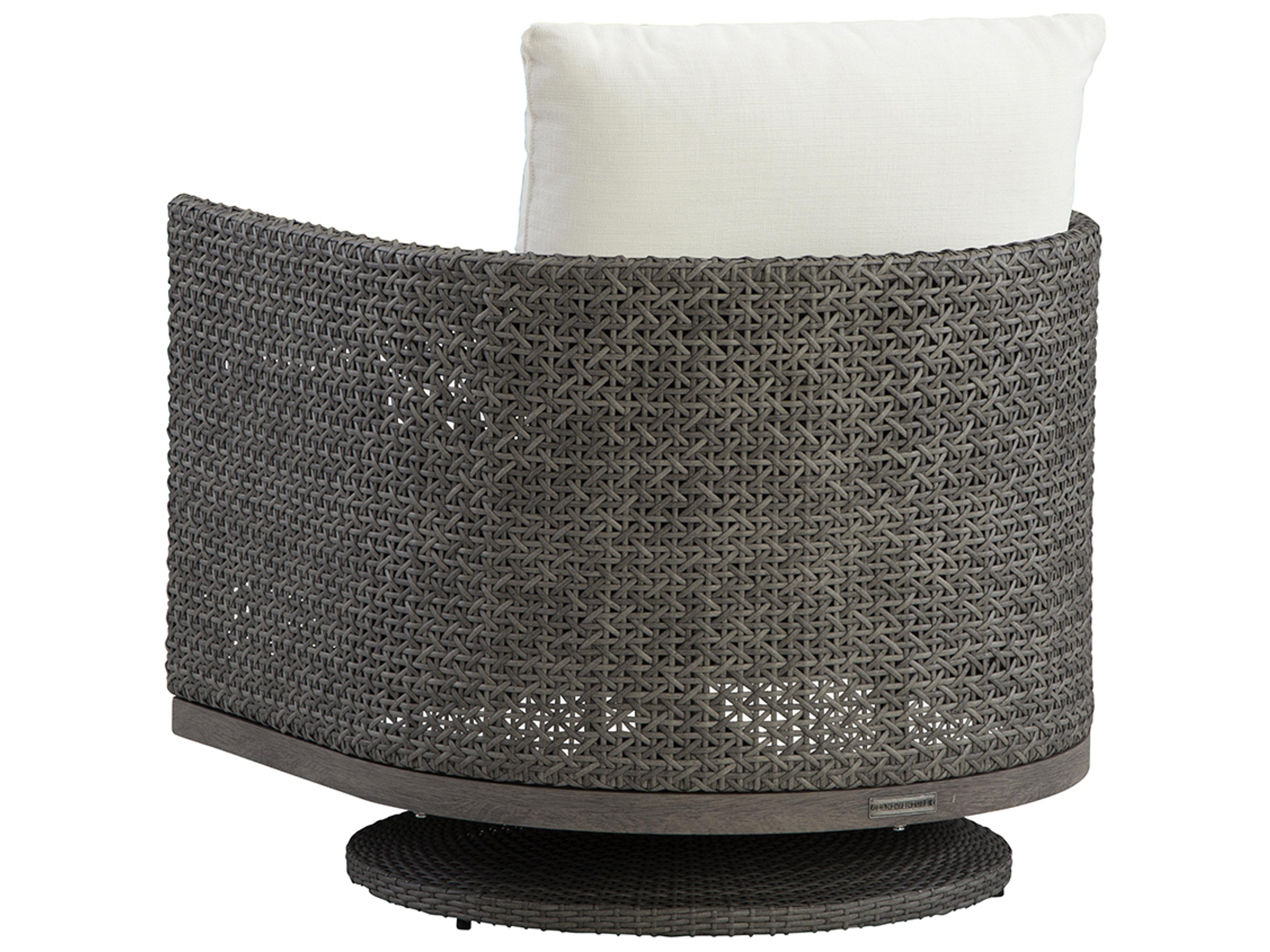 Lane Venture Lenox Hill Wicker Swivel Rocker Outdoor Lounge Chair