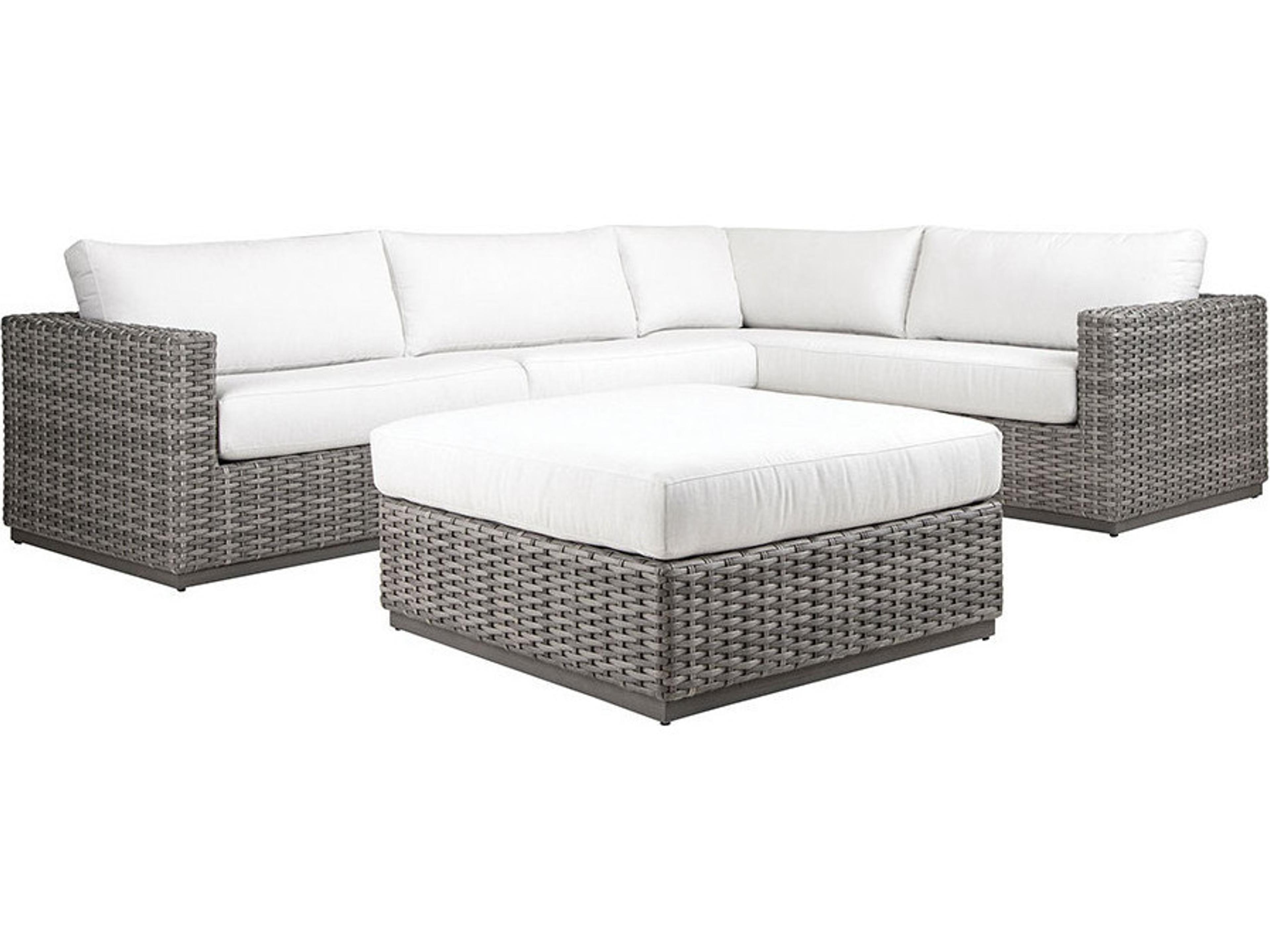 Lane Venture Hyannis Wicker Ottoman
