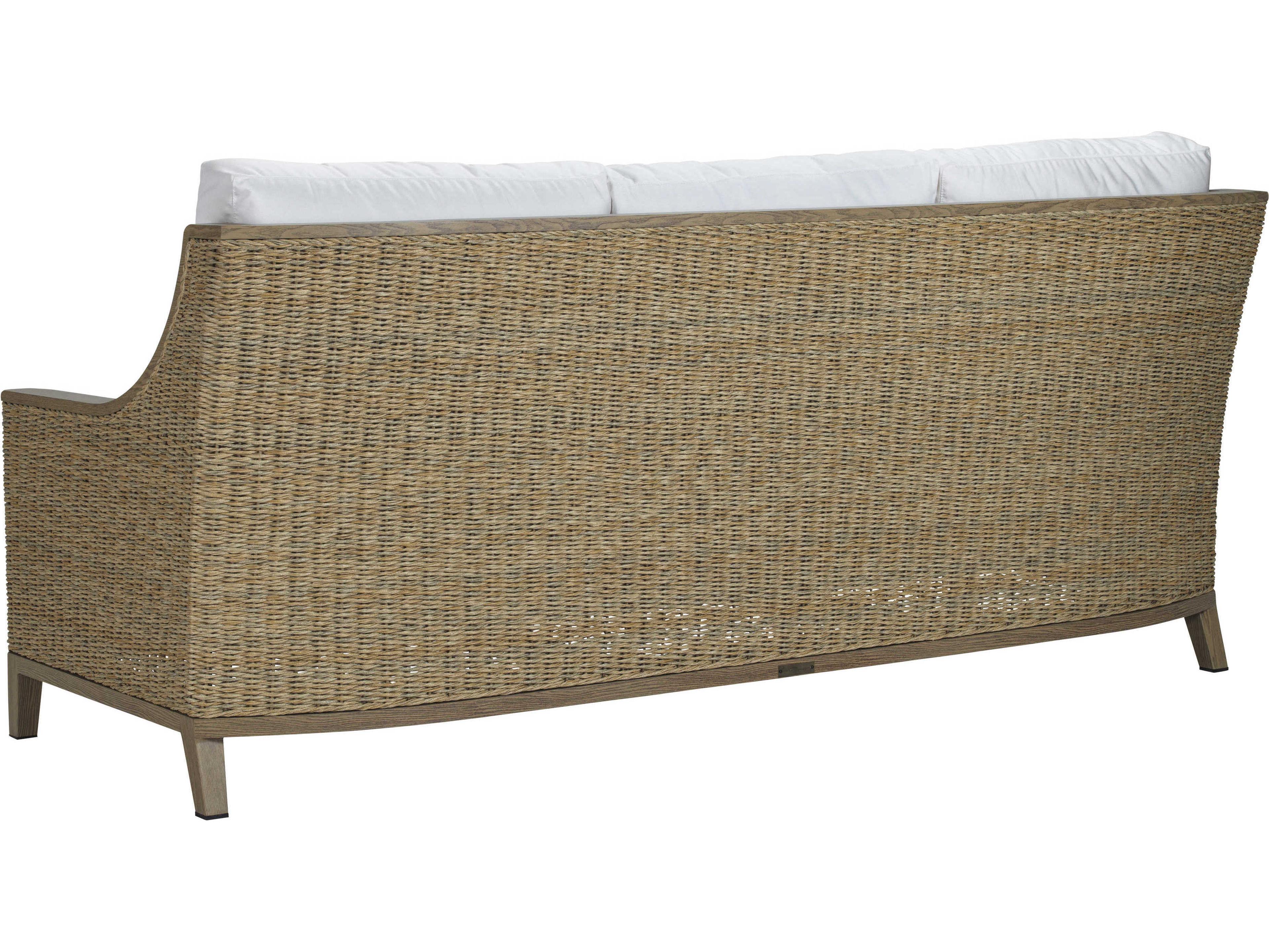 Lane Venture Hemmingway Loggia Honey Wicker Patio Sofa
